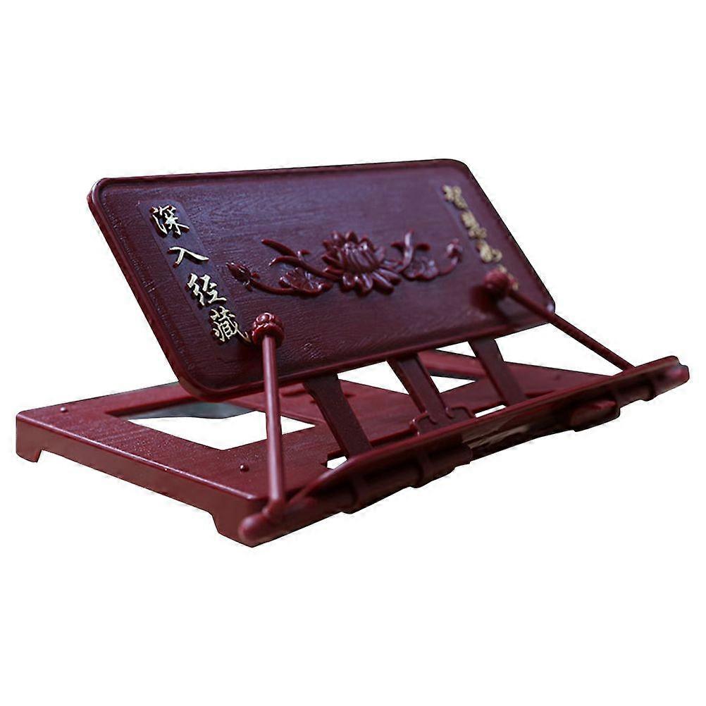 Plastic Book Stand Temple Classics Book Holder Decorative Reading Holder for Temple