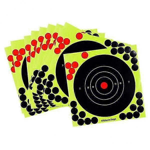 6x10 pcs Splatter Reactive Self Adhesive Shooting Targets Gun Rifle Pistol