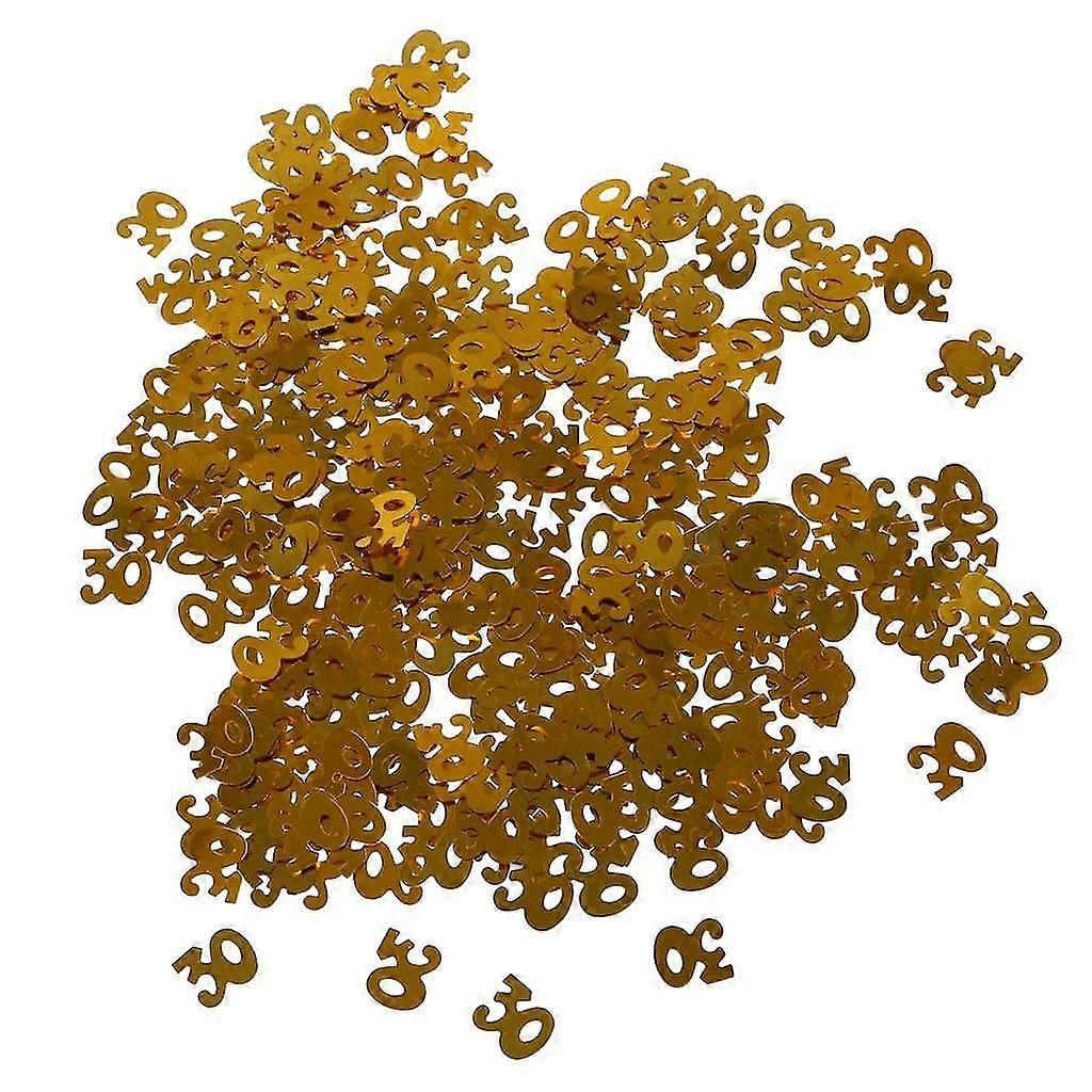 Table Confettis Age Fête d’anniversaire de mariage Table Confettis Or 30