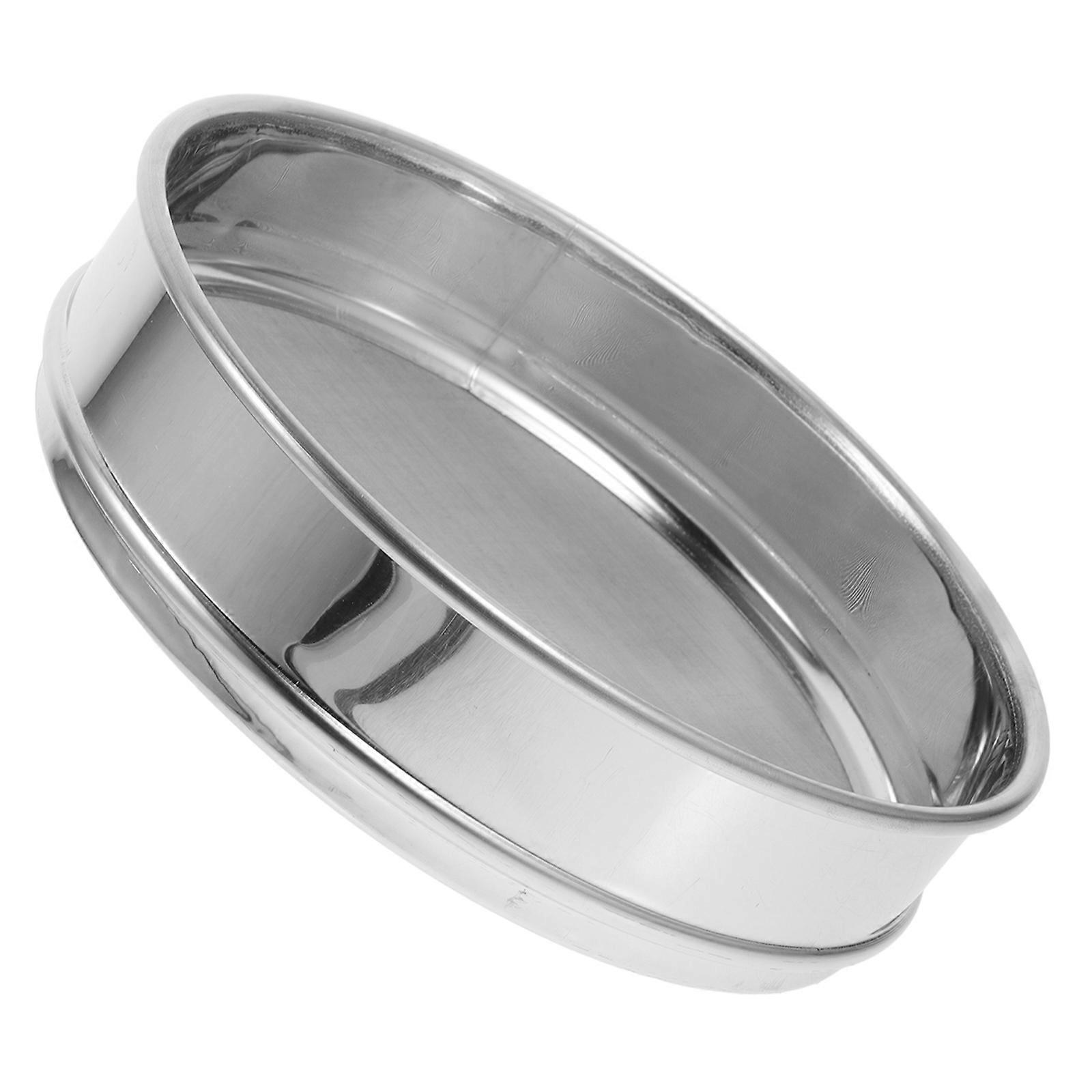 Mesh Sieve Stainless Steel Sieve Pan for Particle Separation Kitchen Use 20.80X20.80X5.00CM 120 Mesh 1Pack