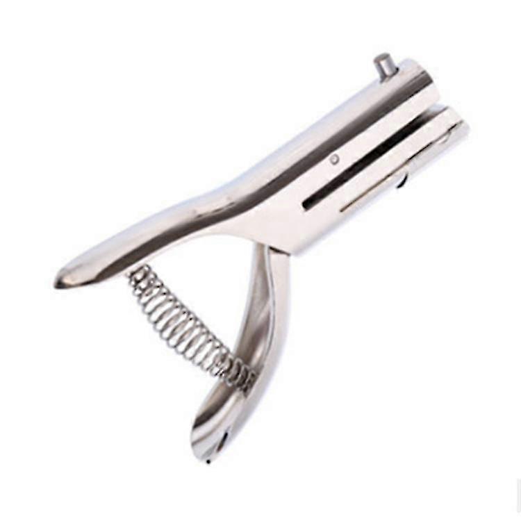 Perforatrice à usage intensif, perforatrice portable à papier et à carton, argent, 1/4 de pouce à 6 mm