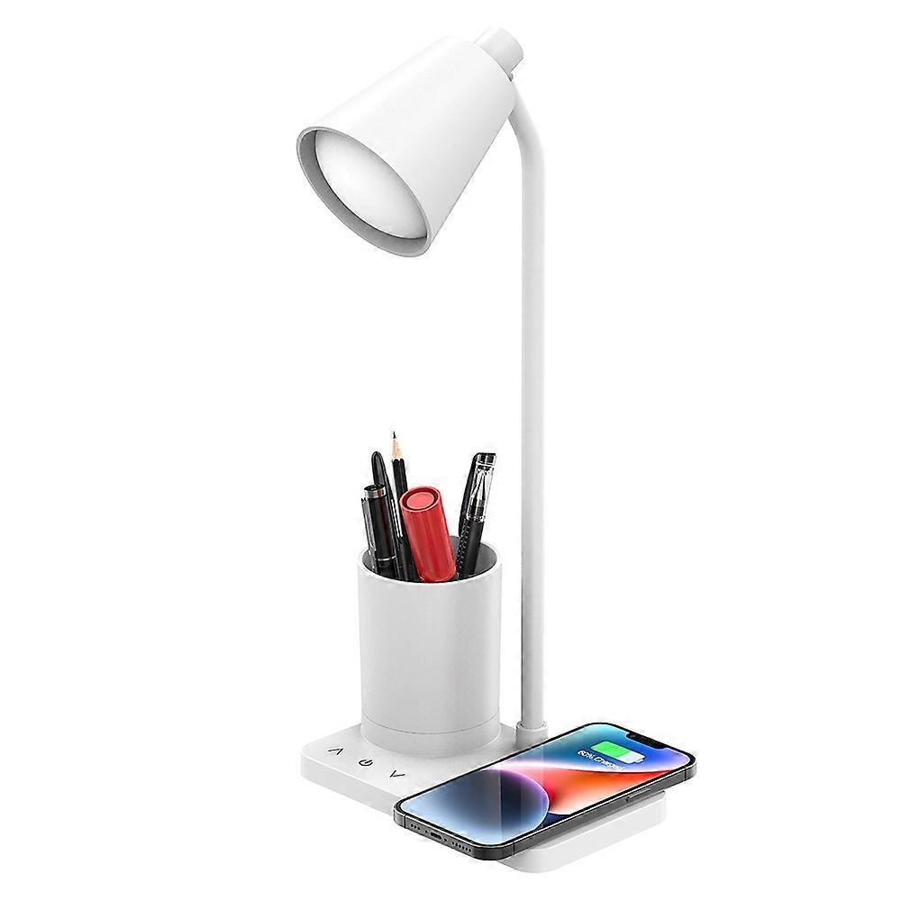 F13 Desk Lamp LED Reading Light Rechargeable Eye-Care Study Lamp 4 Brightness Levels Touch Control for Students