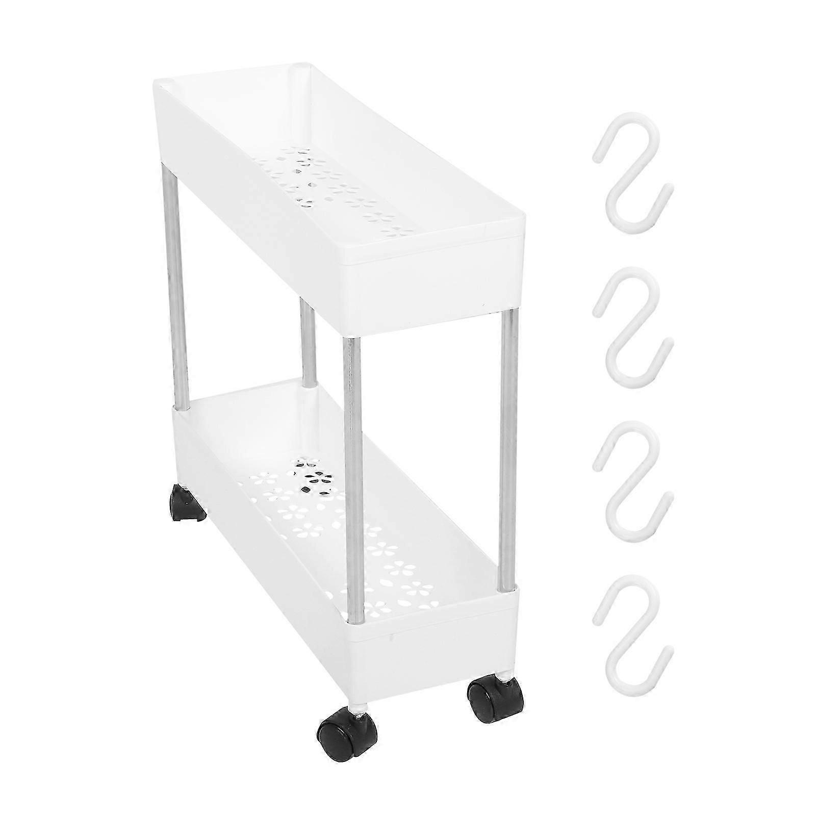 Storage Utility Cart Service Cart Rolling Trolley Rack Slim Storage Cart Rolling Cart Organizer Kitchen Trolley