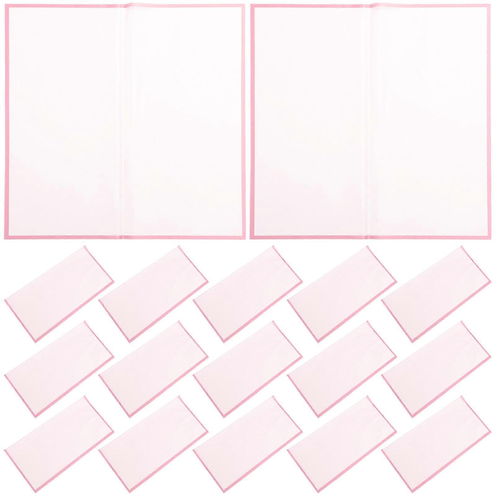 Spring Flower Wrapping Paper Floral Sheets Pink Square Elegant Design For Florists 58X58cm 20 Sheets