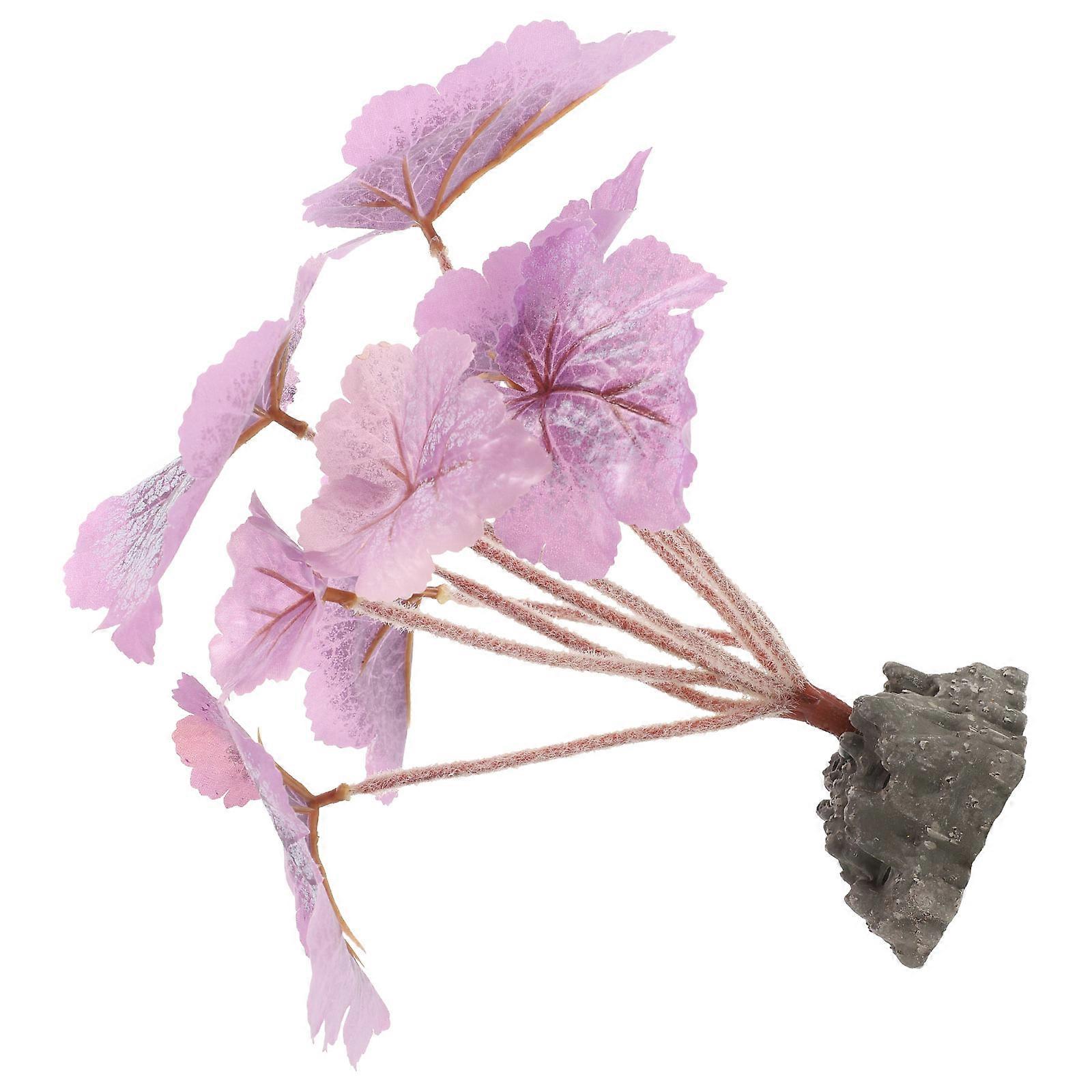 Aquarium Artificial Plants For Fish Tank Accessories Lifelike Simulation 7.5x6x22.5cm 1Set