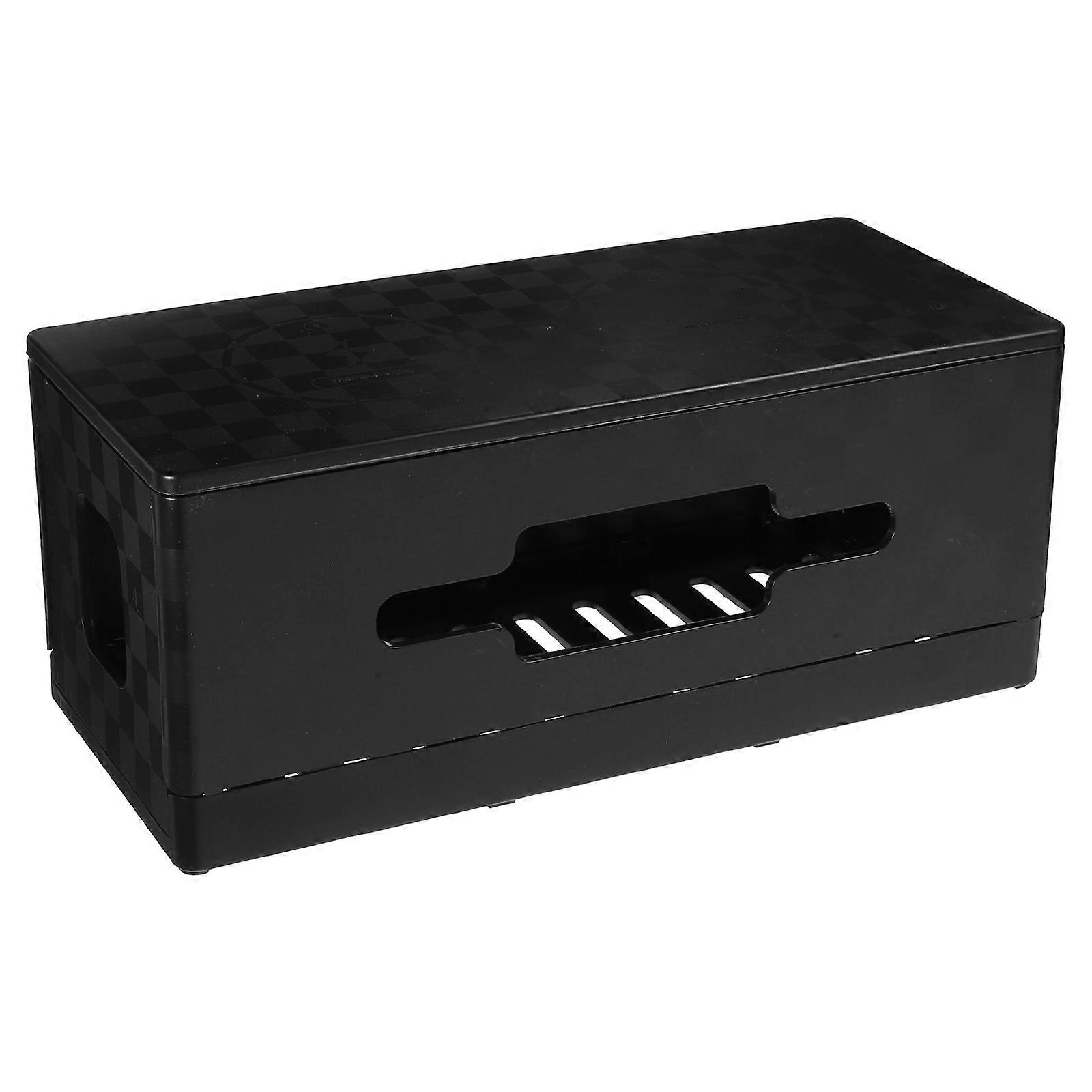 Cable Managment Box Power Strips Box for People Who Value Tidiness Black Color 32.00X14.50X13.50CM Cable Organization 1Pack