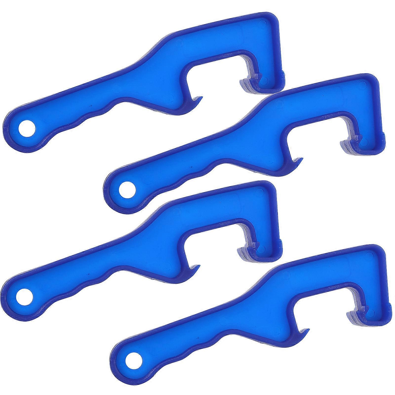 Pail Wrench Bucket Opener Tool Garage Use Blue 4Pcs