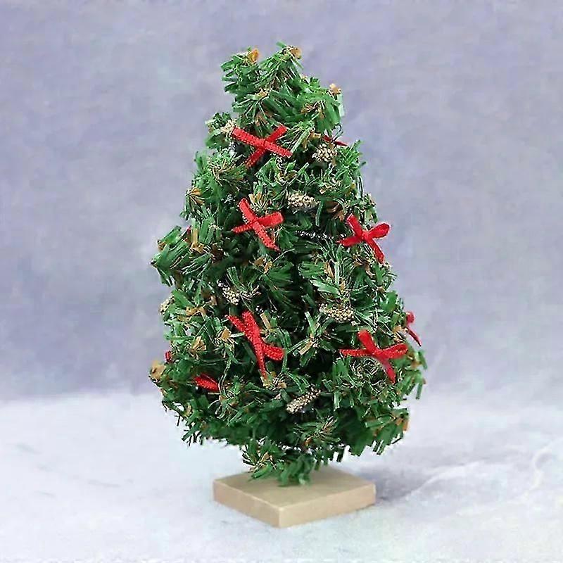 ミニチュアアクセサリーミニクリスマスツリーシミュレーションクリスマスツリーモデルドールハウスデコレーションにフィット