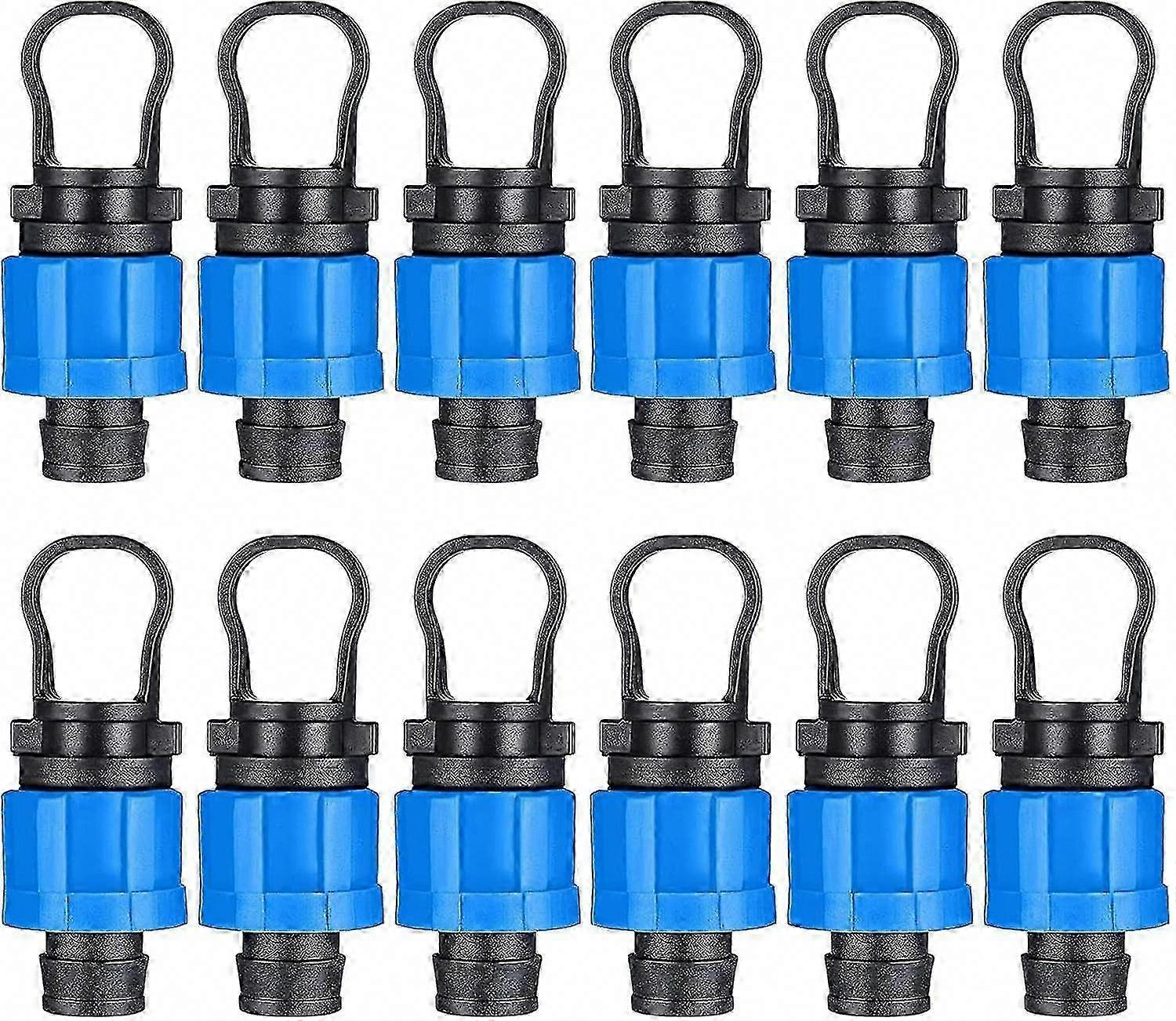 12 Universal Drip Irrigation Tips - Compatible with 16mm Drip Strips - Set of 12