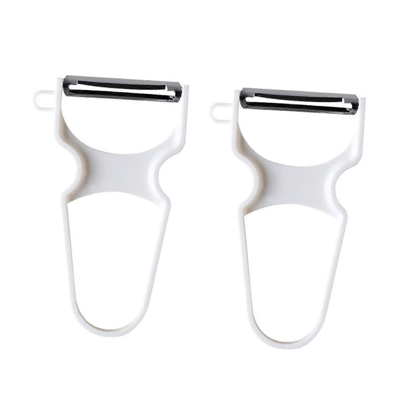 potato peeler tool stainless steel white 2 pieces