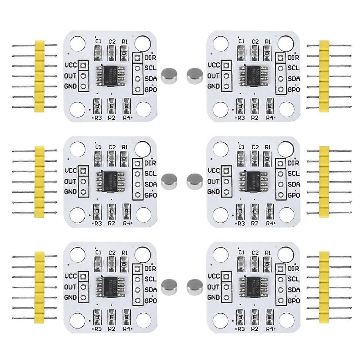 AS5600 Magnetic Encoder Magnetic Induction Angle Measurement Sensor Module 12bit High Precision wit