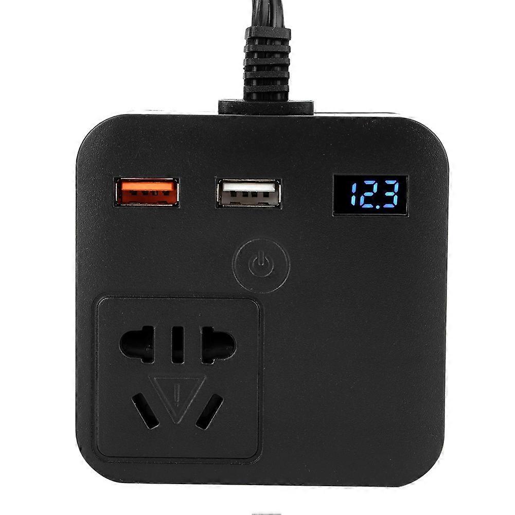 150W Car Inverter Voltage Power Converter Transformer QC3.0 USB Charger 12V to