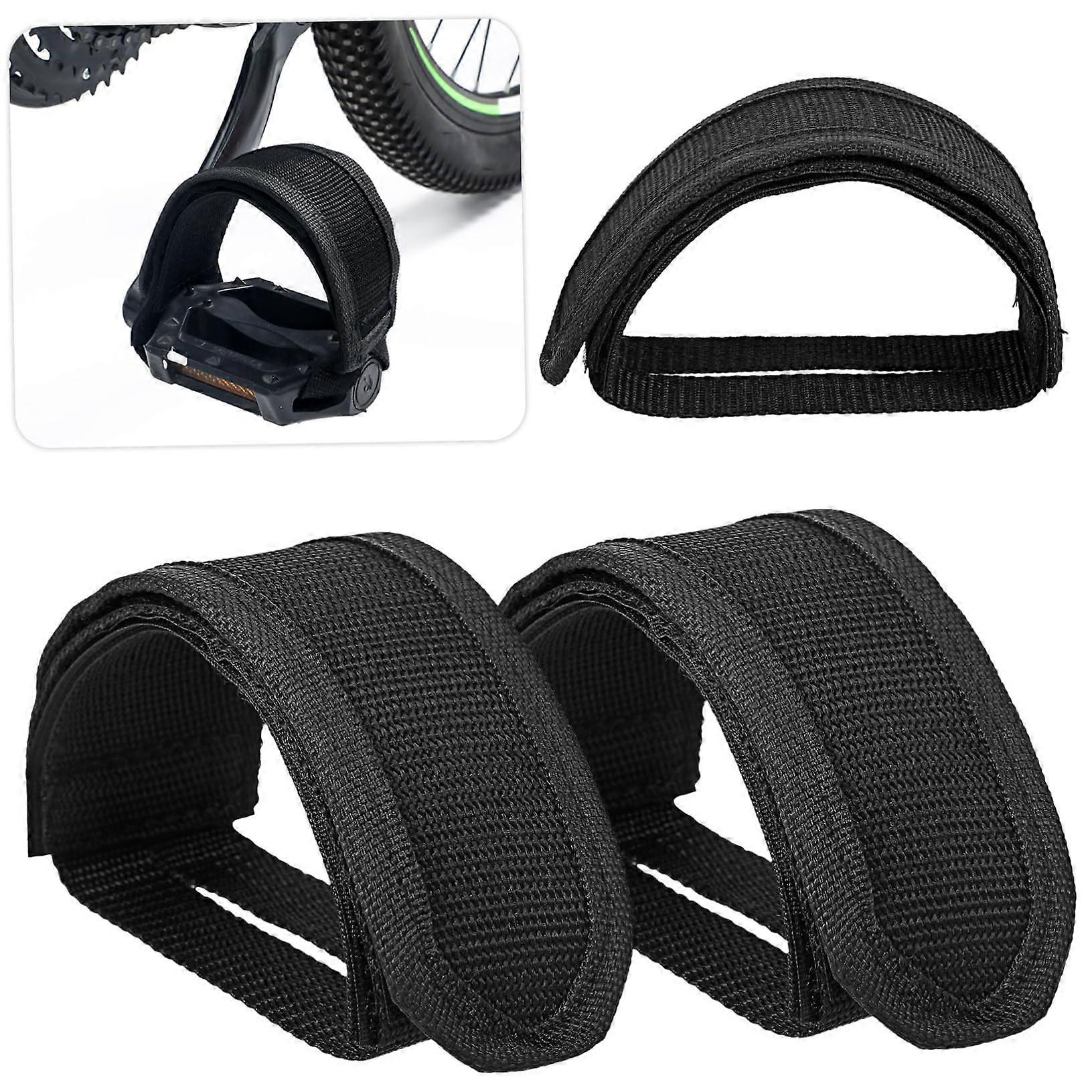 Toe Clip Straps for Bicycle Pedals, Universal Fit for Road and Exercise Bikes, Adjustable, Comfortable Toe Cages