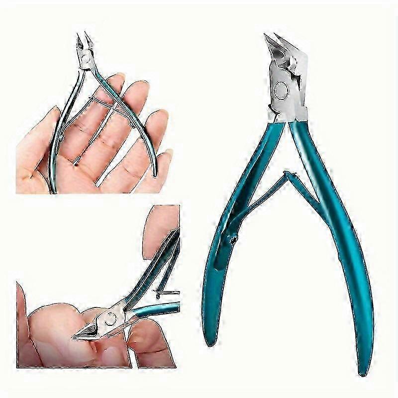 Straight Blade Toenail Clipper for Ingrown and Thick Nails - Stainless Steel with Sharp Pointed Tip