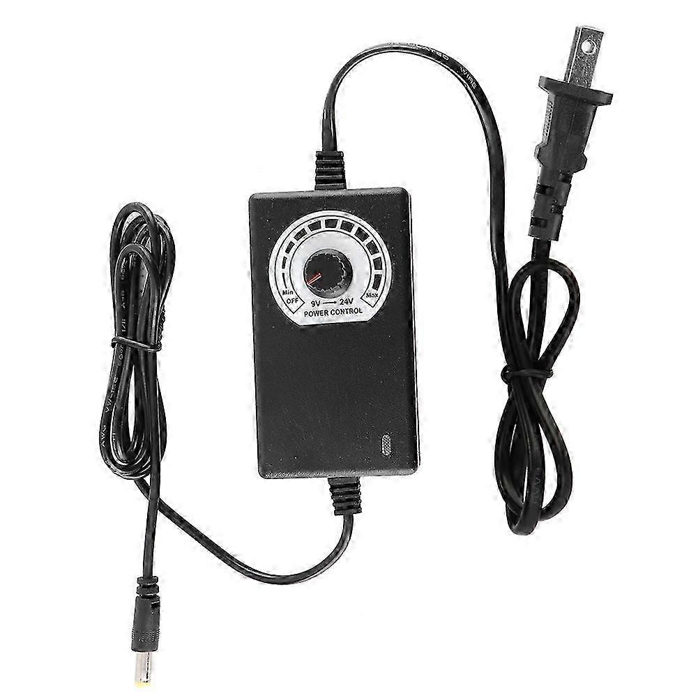 Adjustable AC/DC Power Supply 9-24V with Speed Switch (US Plug 100-240V)