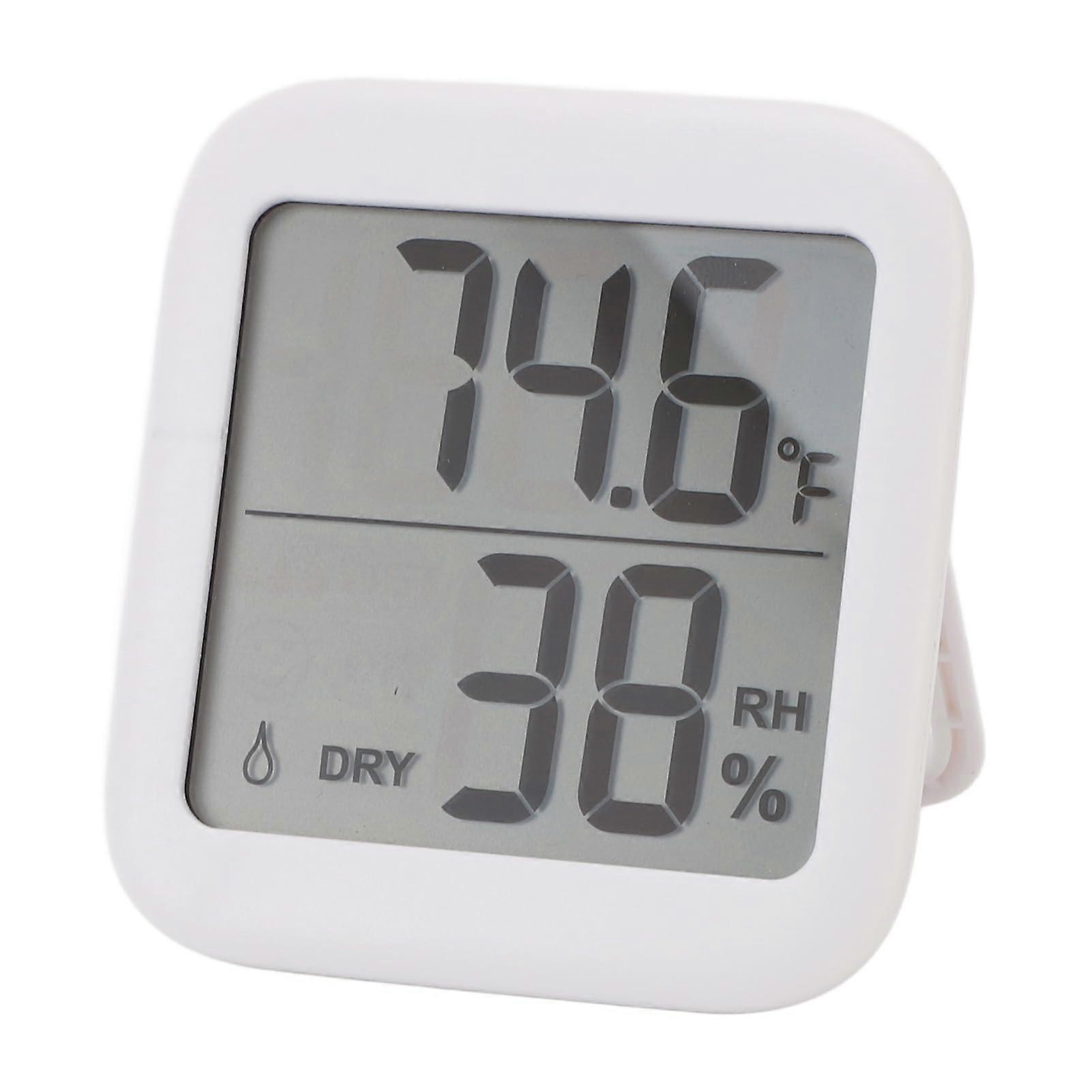 Digital Hygrometer Indoor Thermometer Moisture Meter Thermometer Accurate Humidity Meter Room Thermometer with Clock for Home