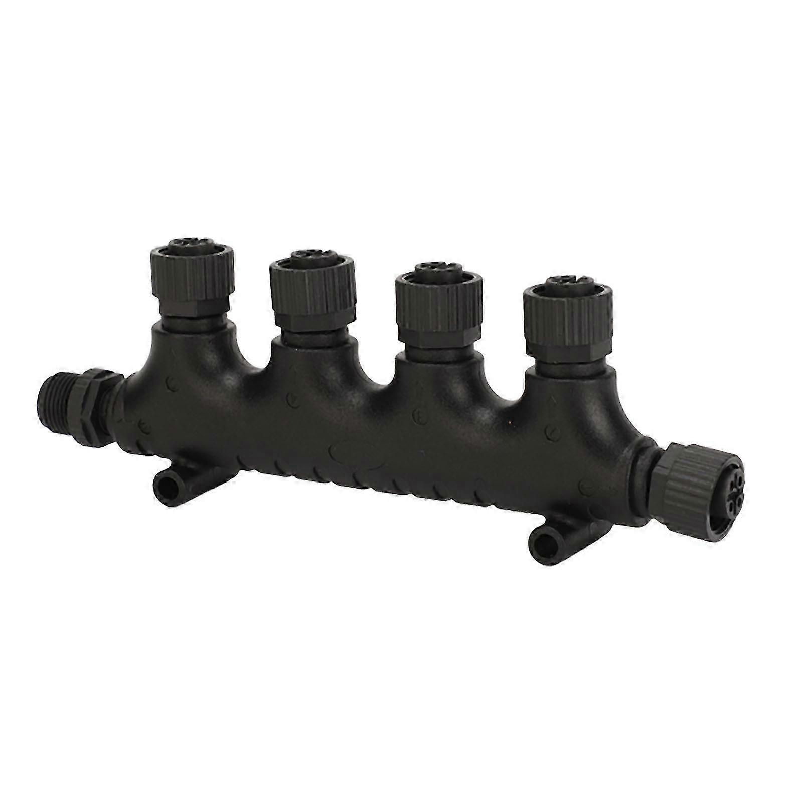 NMEA 2000 N2K 4 Ports Tee Connector M12 5 Pin IP67 Waterproof for Compatible Networks