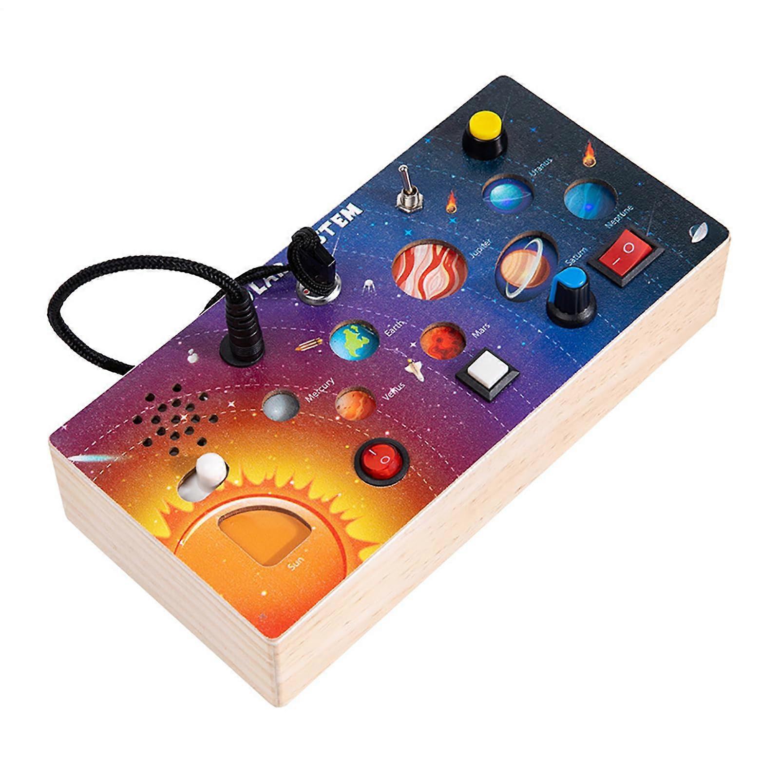 Planet Game with LED Lighting for Kids Portable Fine Motor Skills Learning Toy