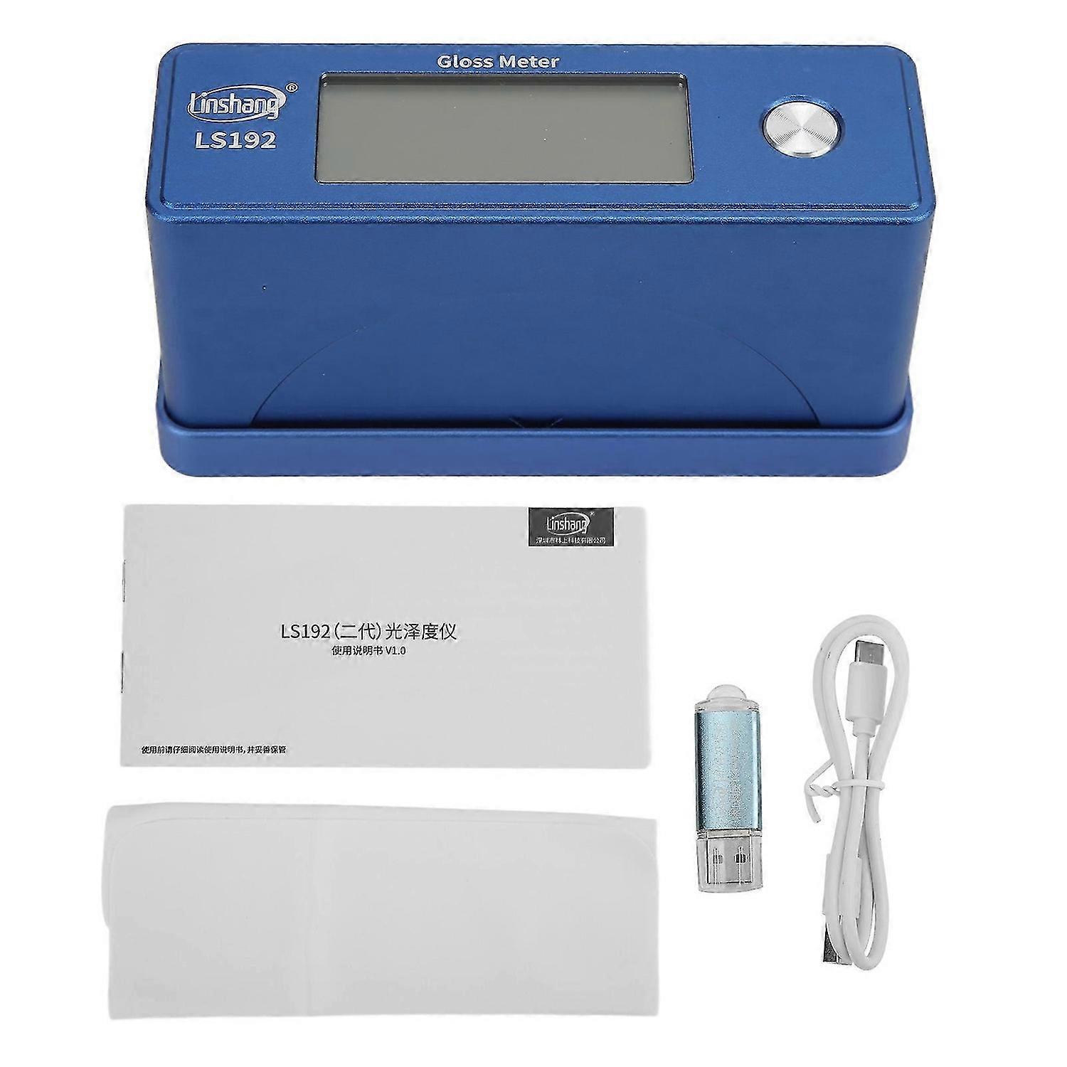 Gloss Meter Real Time Measurement QC Judgment Function USB Transmission Rechargeable Battery Profilometer for Coating