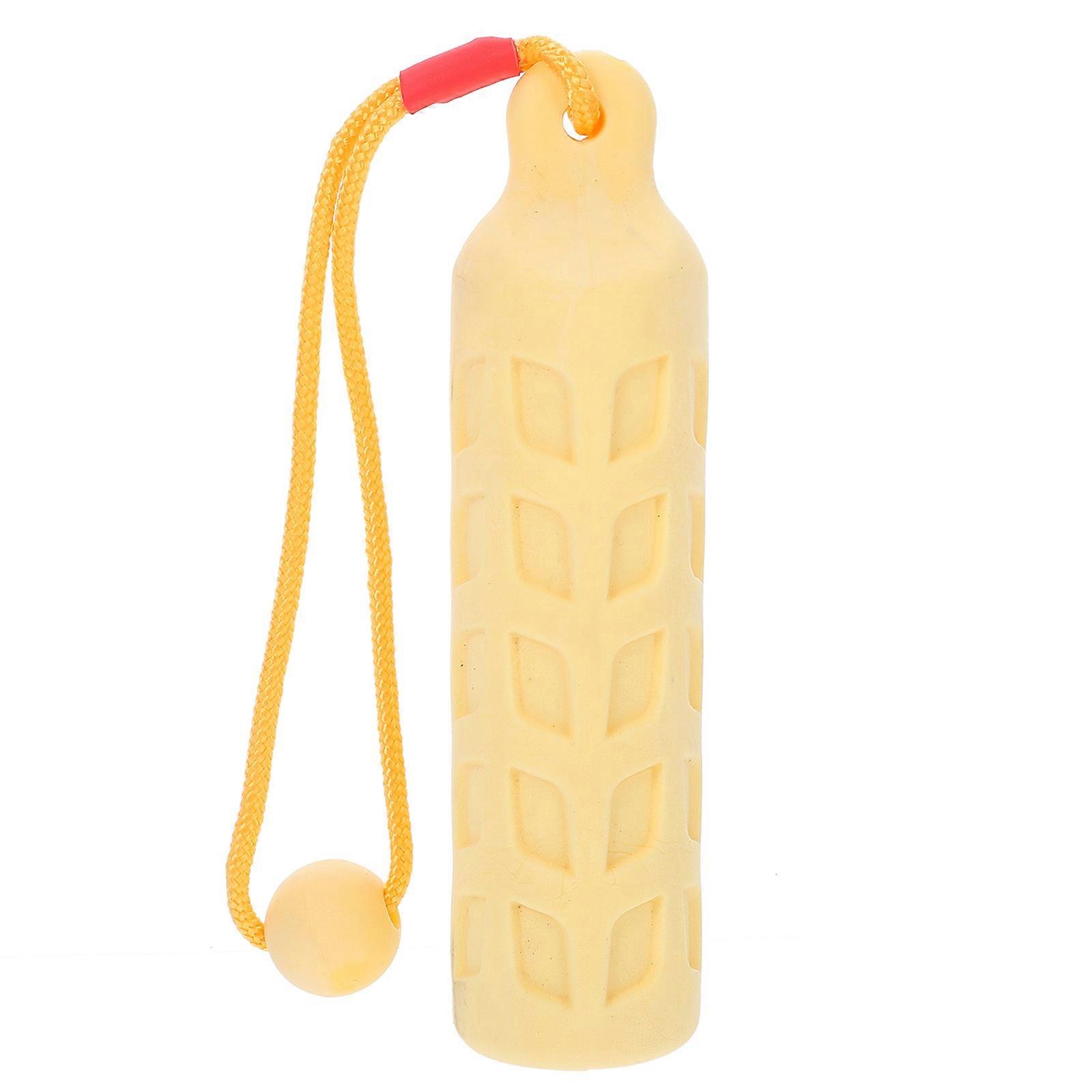 犬のおもちゃ噛むおもちゃインタラクティブプレイストレスリリーフTPR素材黄色13.5X6X6CM 1セット