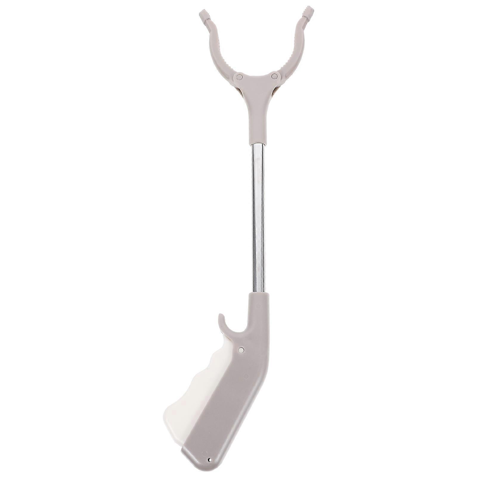 Stainless Steel Garbage Grabber Tool Multi Purpose Reacher with Ergonomic Handle for Indoor/Outdoor Waste Pickup for Elderly or Disabled