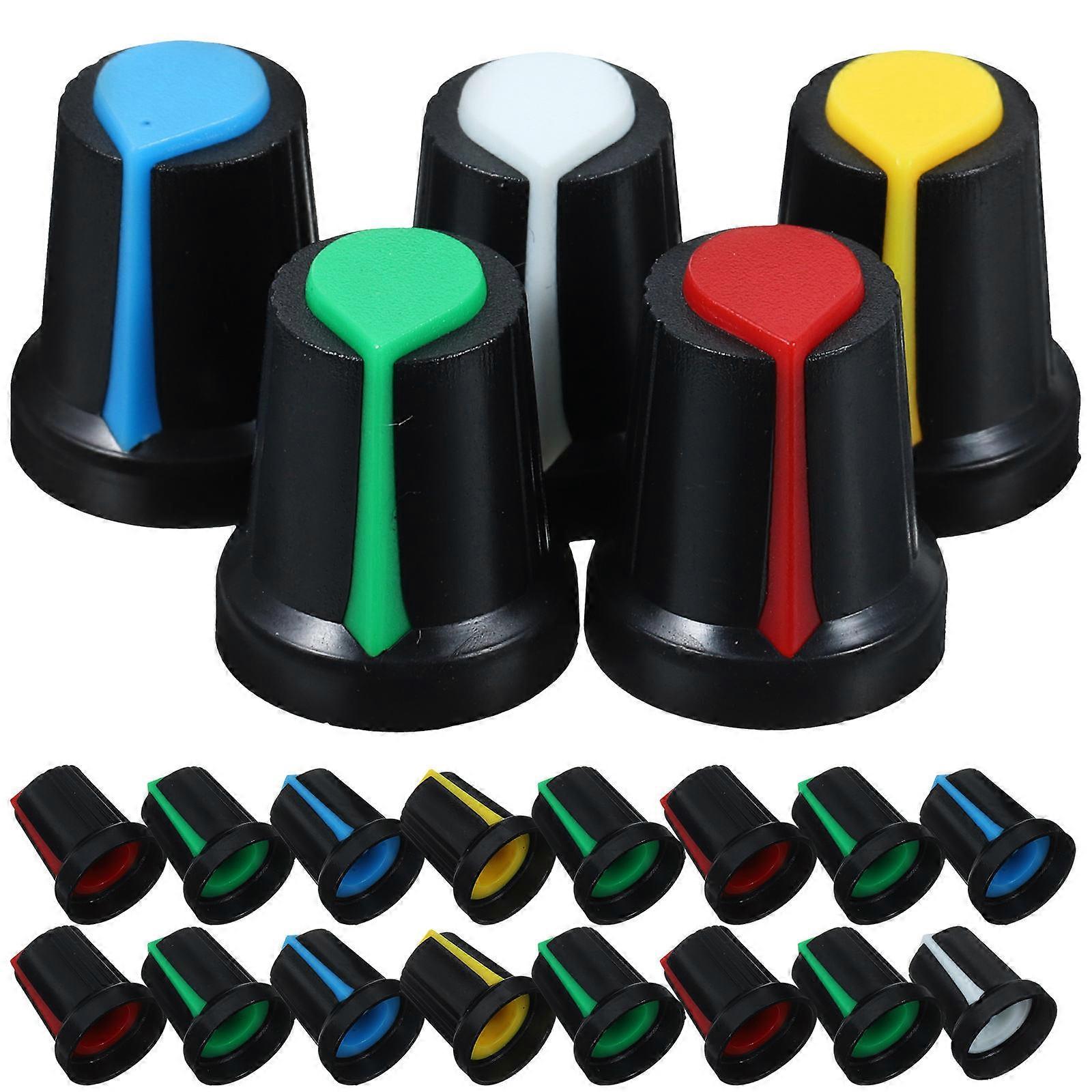 50pcs Volume Control Knobs for Electric Guitar Potentiometer Shaft Caps Universal Fit for Versatile Use