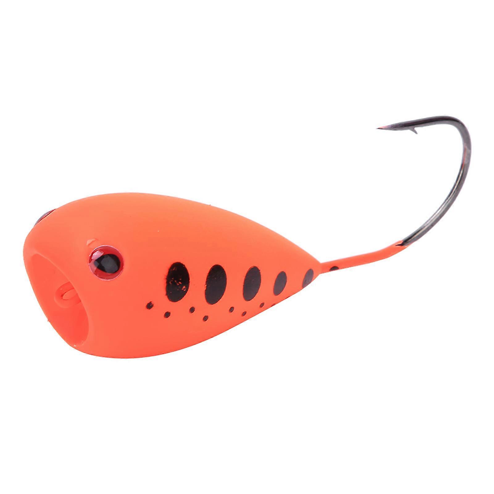 Eisfischen Köder Popper Hard Artificial Egg Crank Bait Single Sharp Hook Tackle