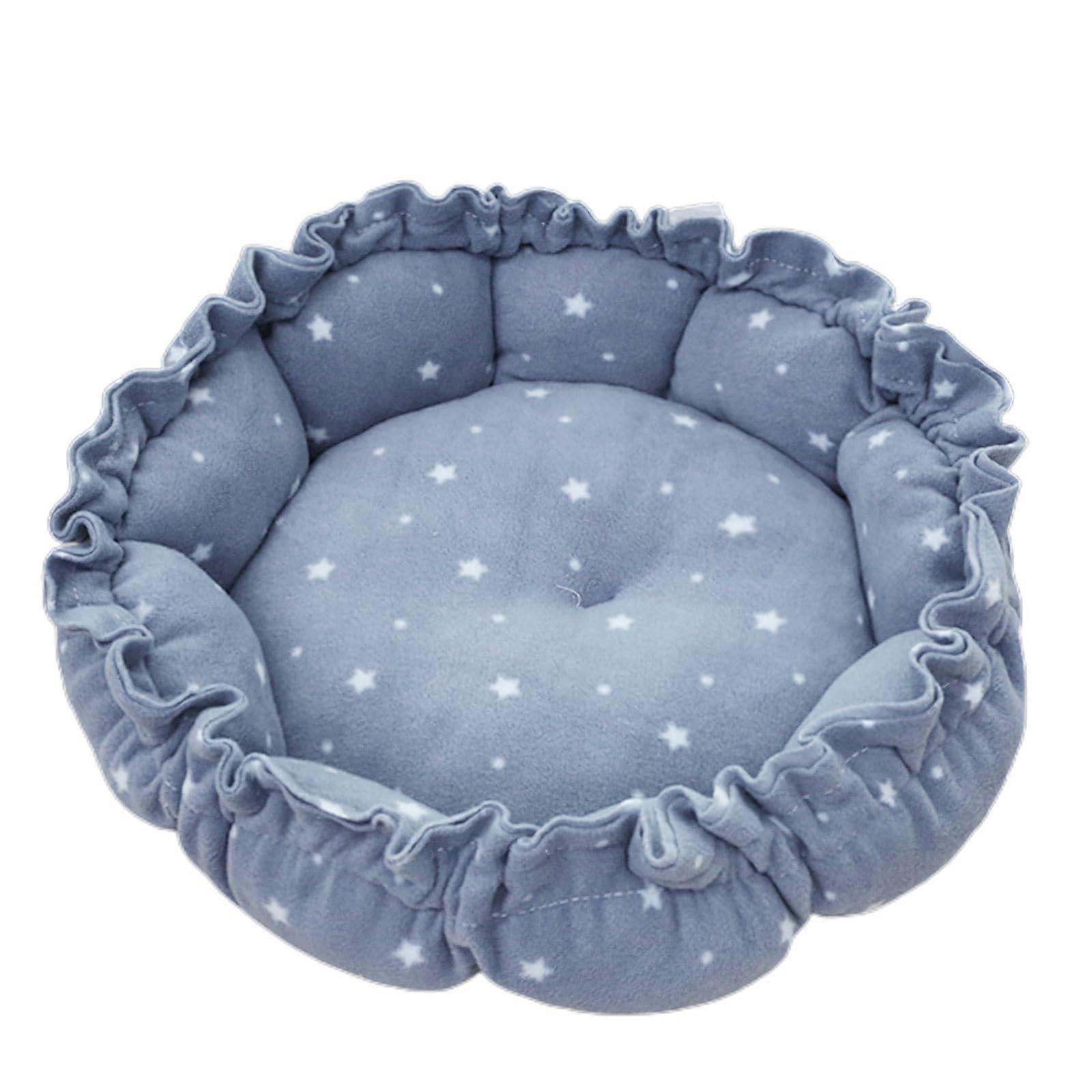 Design Round Pet Cat Bed, Warm Cushion Nest, Cozy House for Small Dogs and Cats, Soft Material, Modern Style
