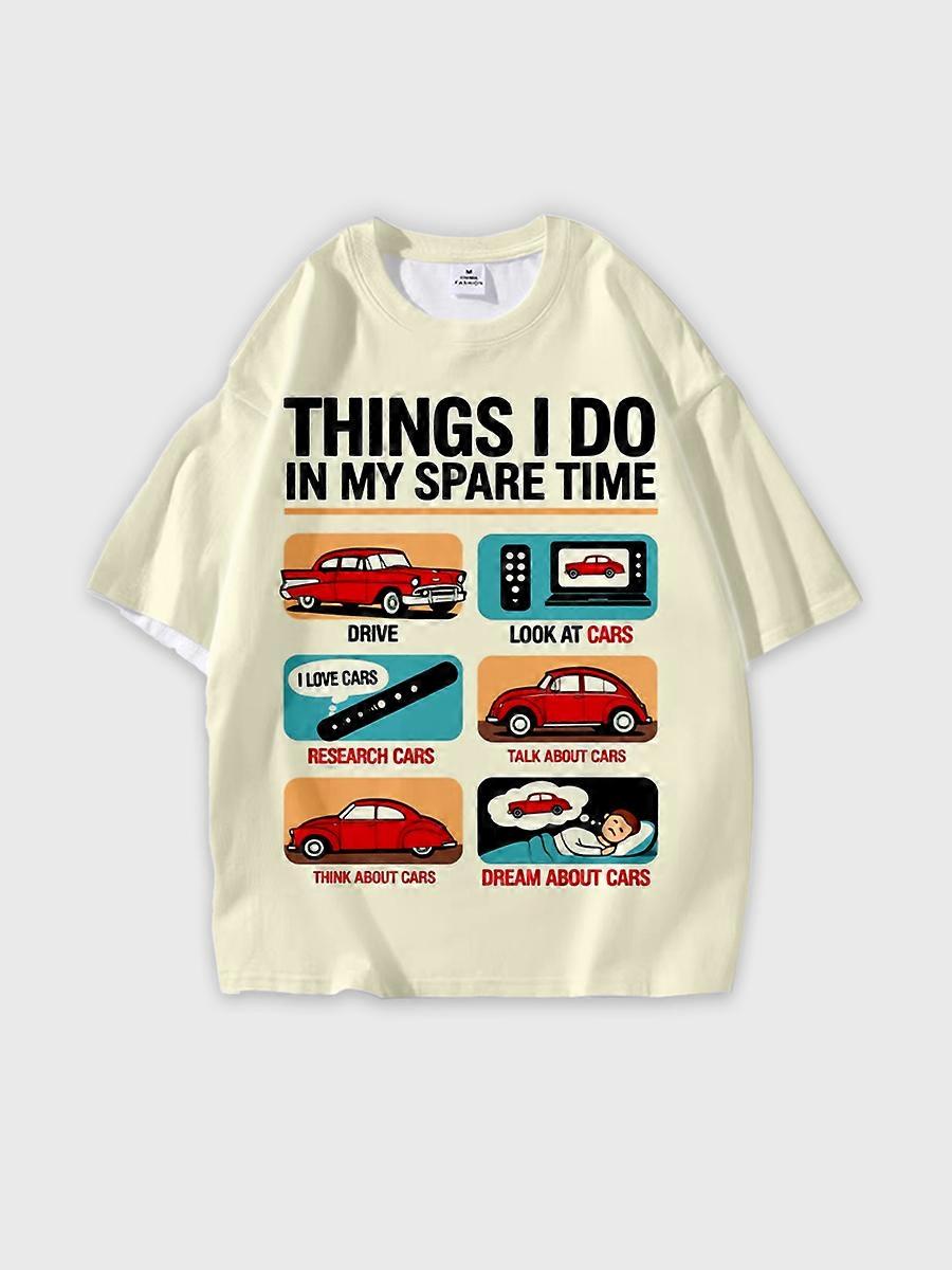 T-shirt round neck Pattern loose short sleeve JW2932