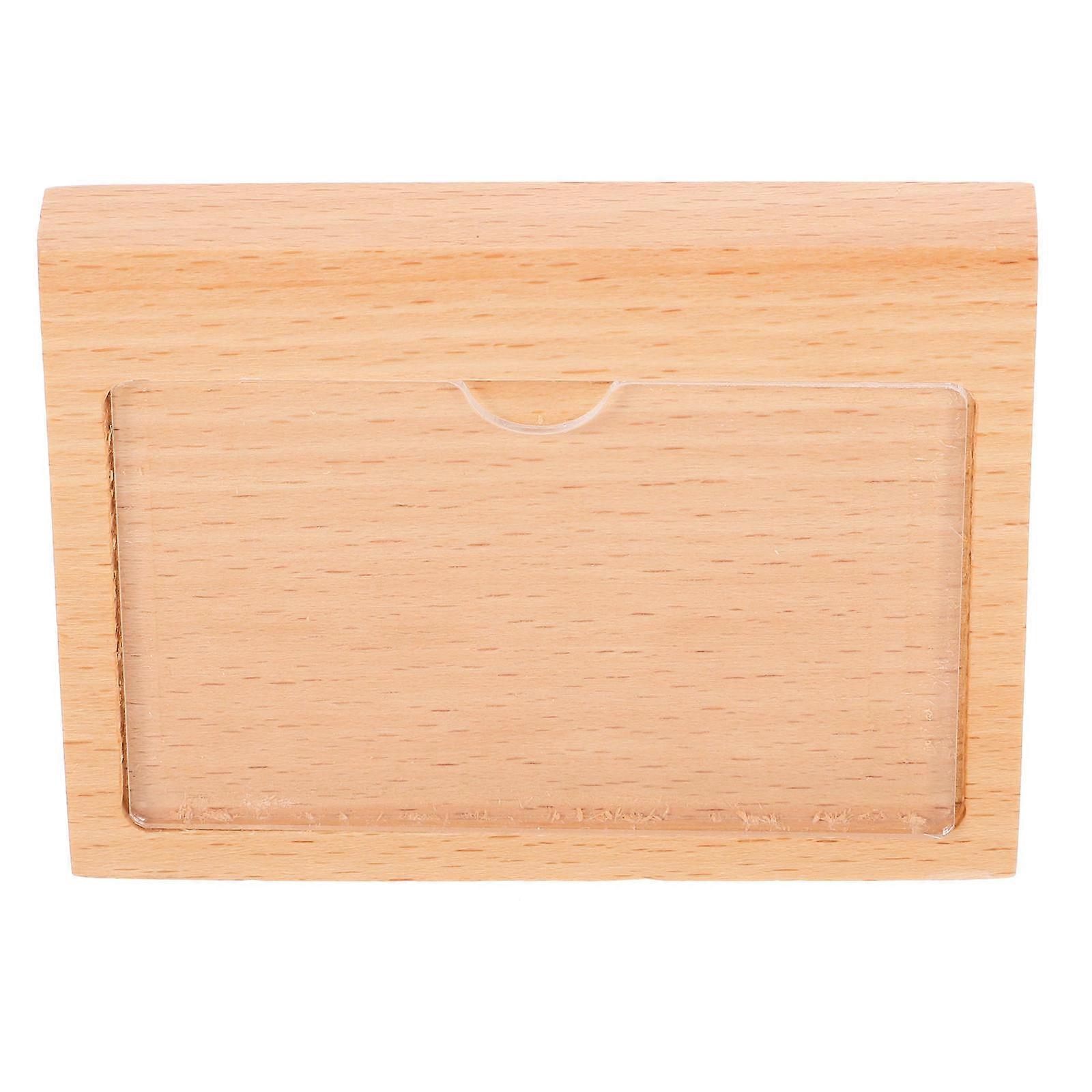 Table Sign Holders Wooden Sign Display Stand Product Price Display Exhibition 90*54mm Business Owners 1Pack