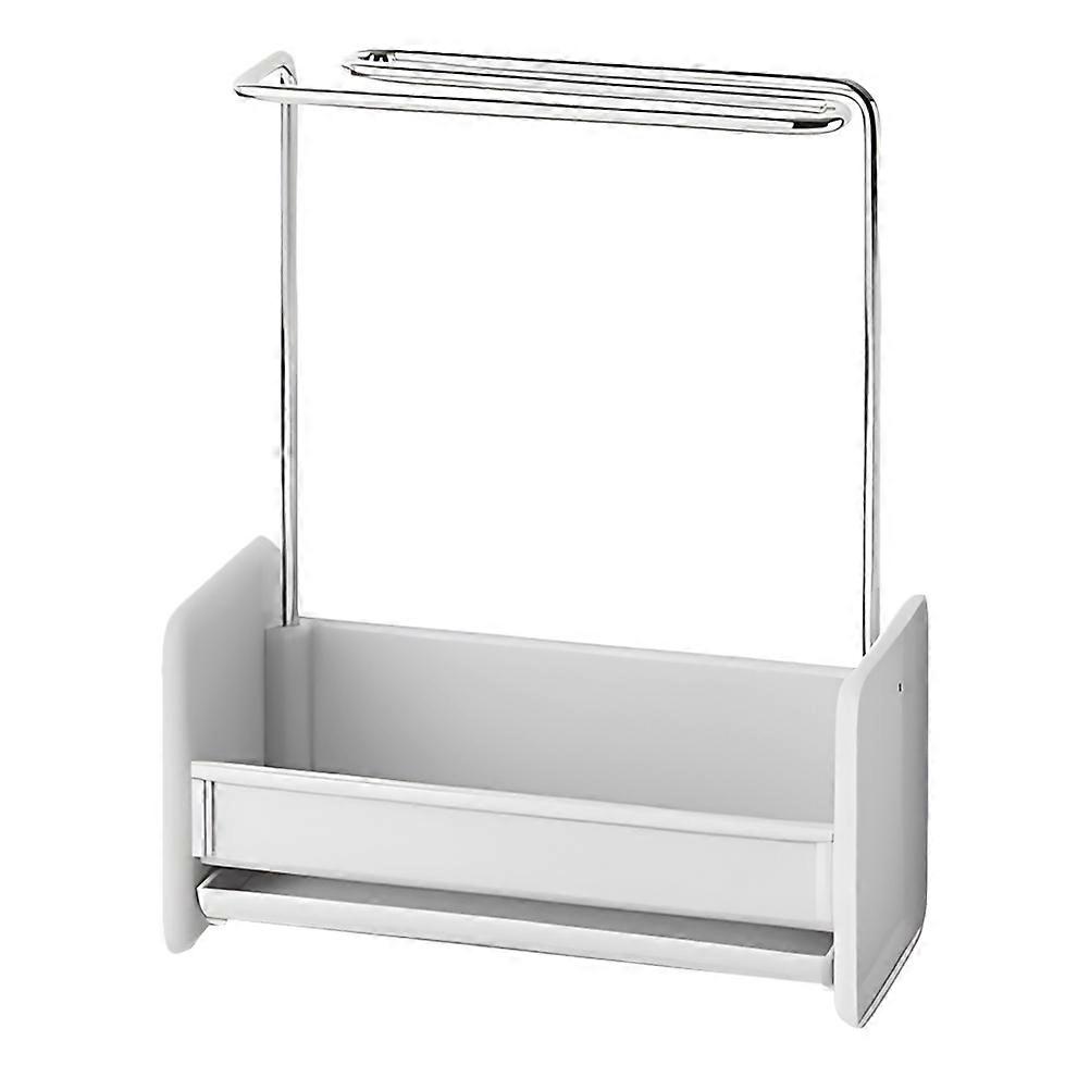 Sponge Draining Rack Grey PP Kitchen Sponge Holder Designed for Stylish Organization and Storage