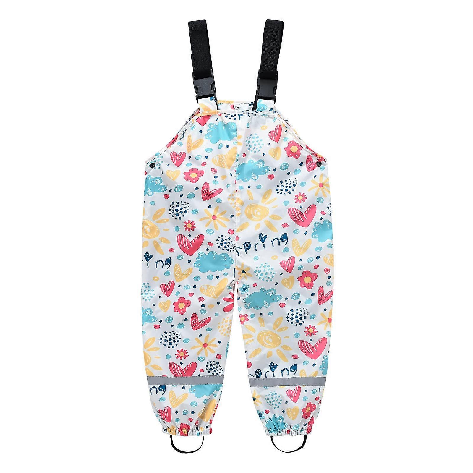 Rain Poncho XL with Lined Rain Jacket for Kids, Mud Trousers Sizes 74 to 140, Durable Wellington Boots, White