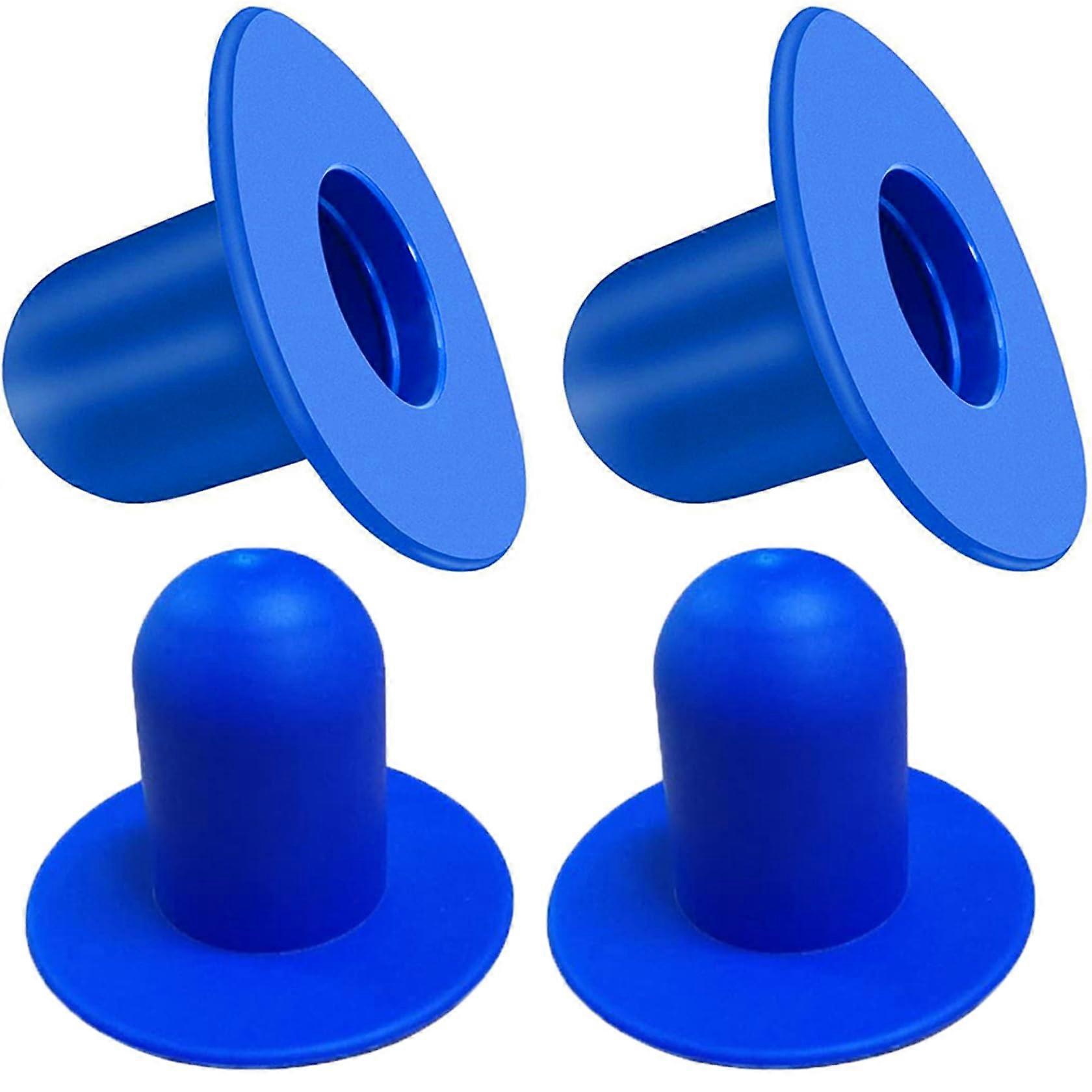 4PCs Flexible Pool Skimmer Plug Replacement for Above Ground Pools, Sealing Hole Plug Compatible with Most Pool Walls