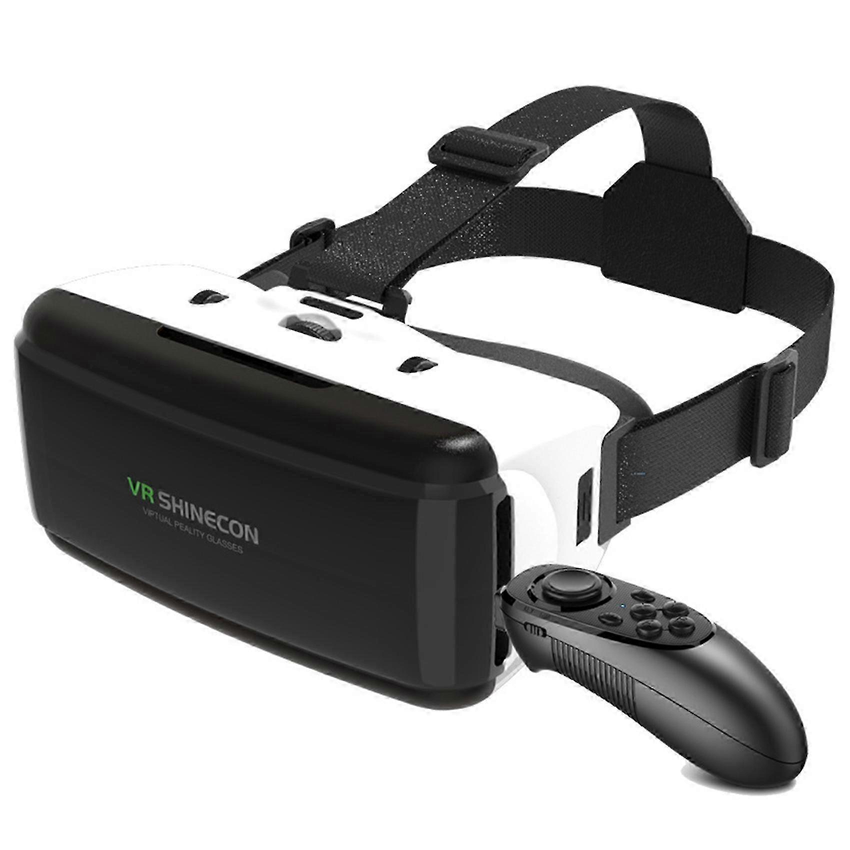 3D Stereo VR Glasses with Gamepad - Virtual Reality Headset Compatible with G06 for Immersive Gaming Experiences