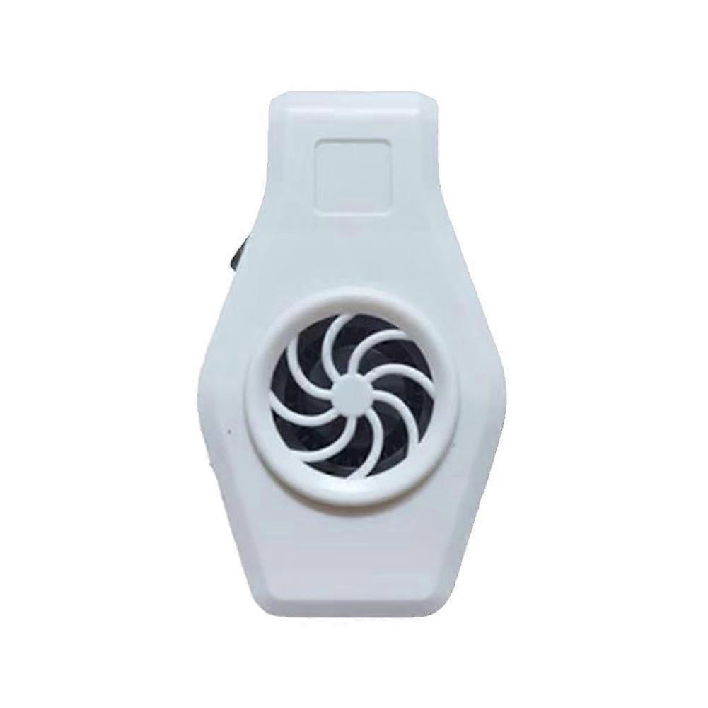 Mini Aquarium Chiller Cooling Fan for Fish Tanks, Quiet 1-Stage White Angle Cooler, Efficient Wide Wind Fan