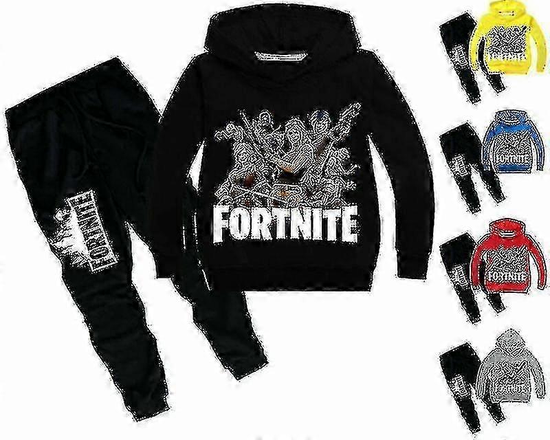 Enfants Fortnite Hoodie Pantalon Costume À Manches Longues Survêtement Sportswear Set 0619