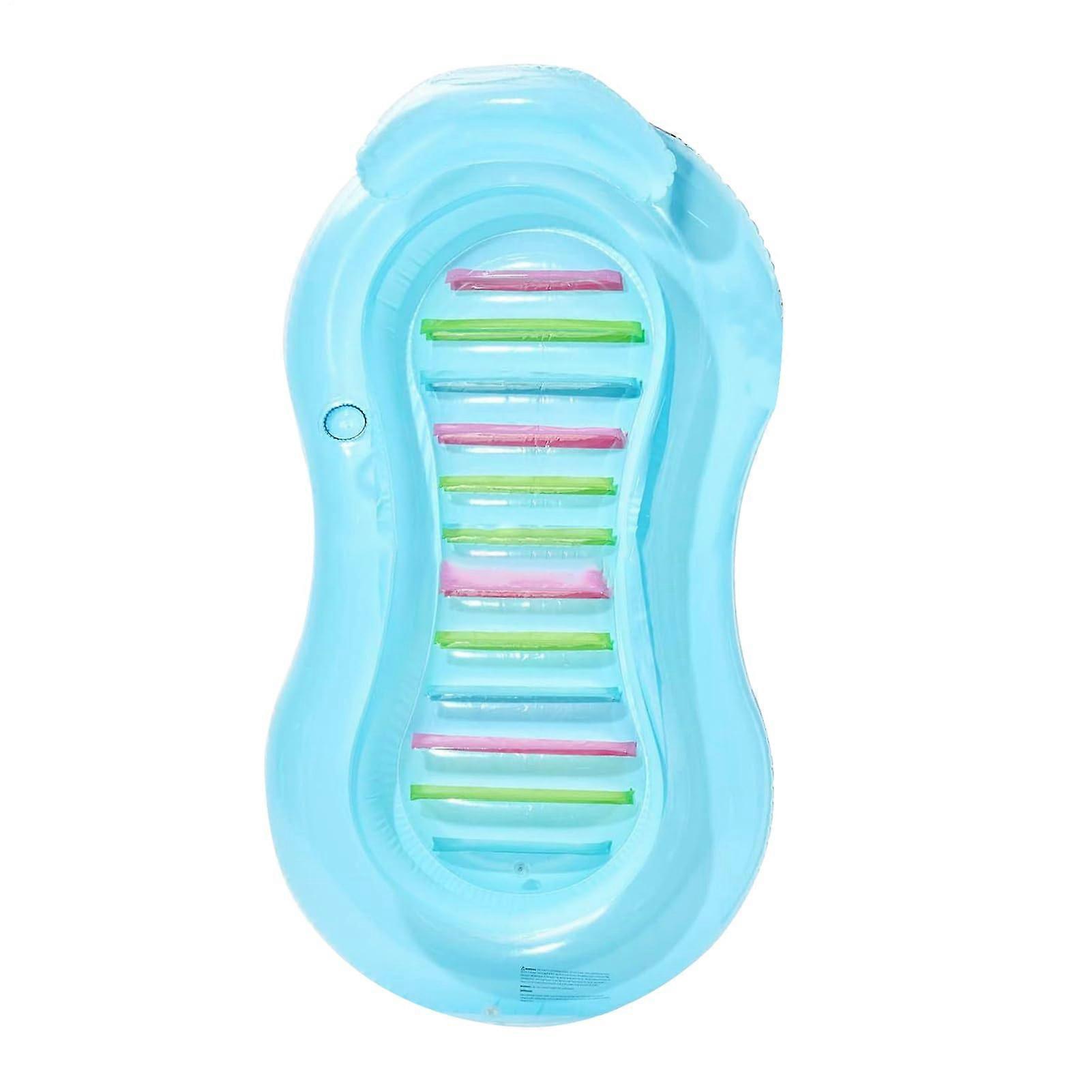 Inflatable pool lounger, outdoor activity, sunbathing, raft with drink holder for hot days, pool, backyard