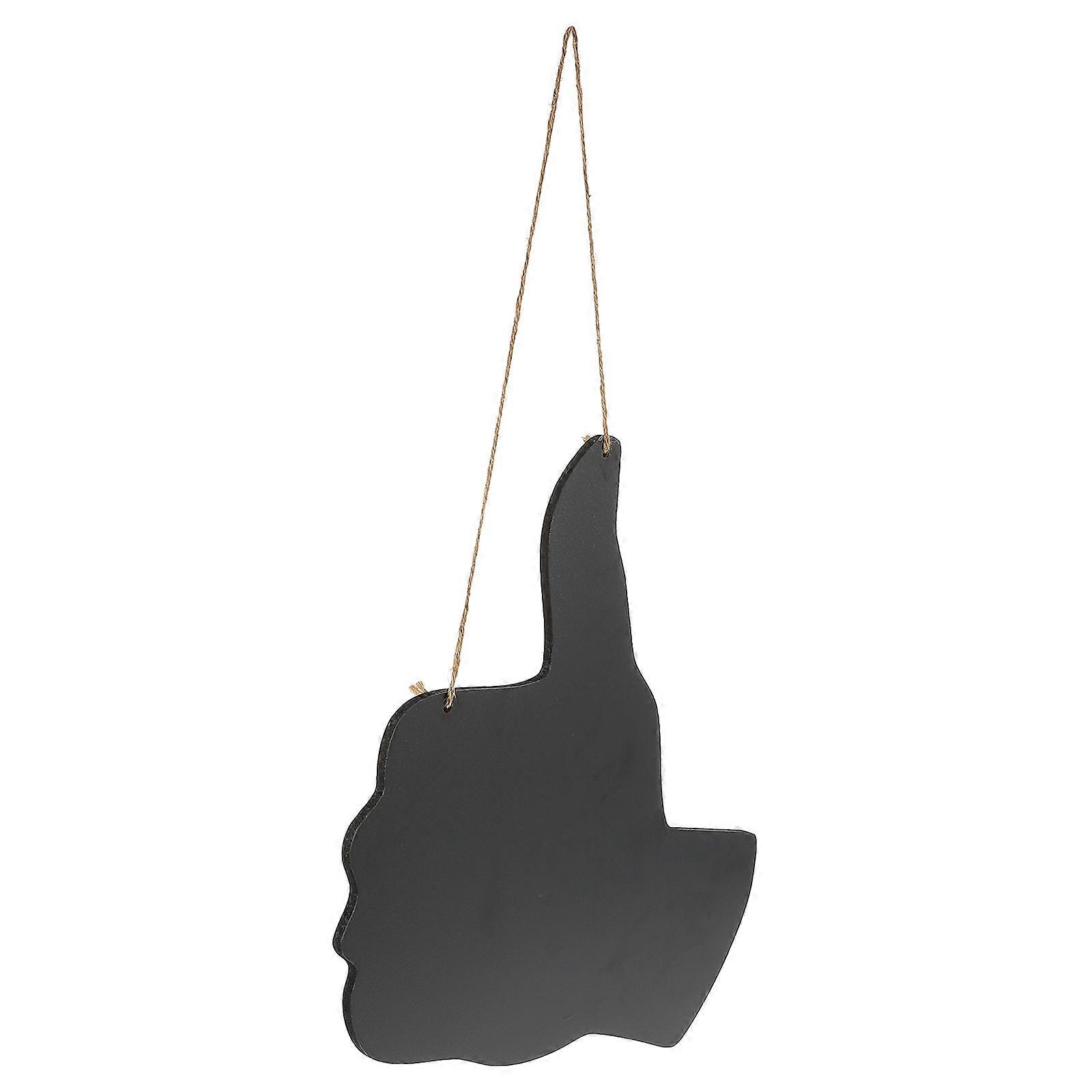 Creative Cartoon Shaped Blackboard for Writing Use with Rope Wooden Material