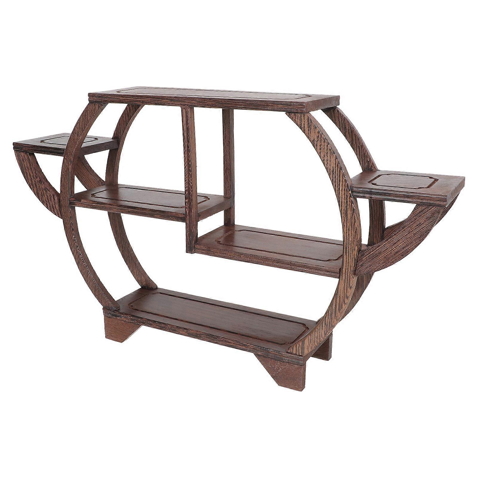 Antique Display Stand Craft Displaying Frame Novel Wooden Antique