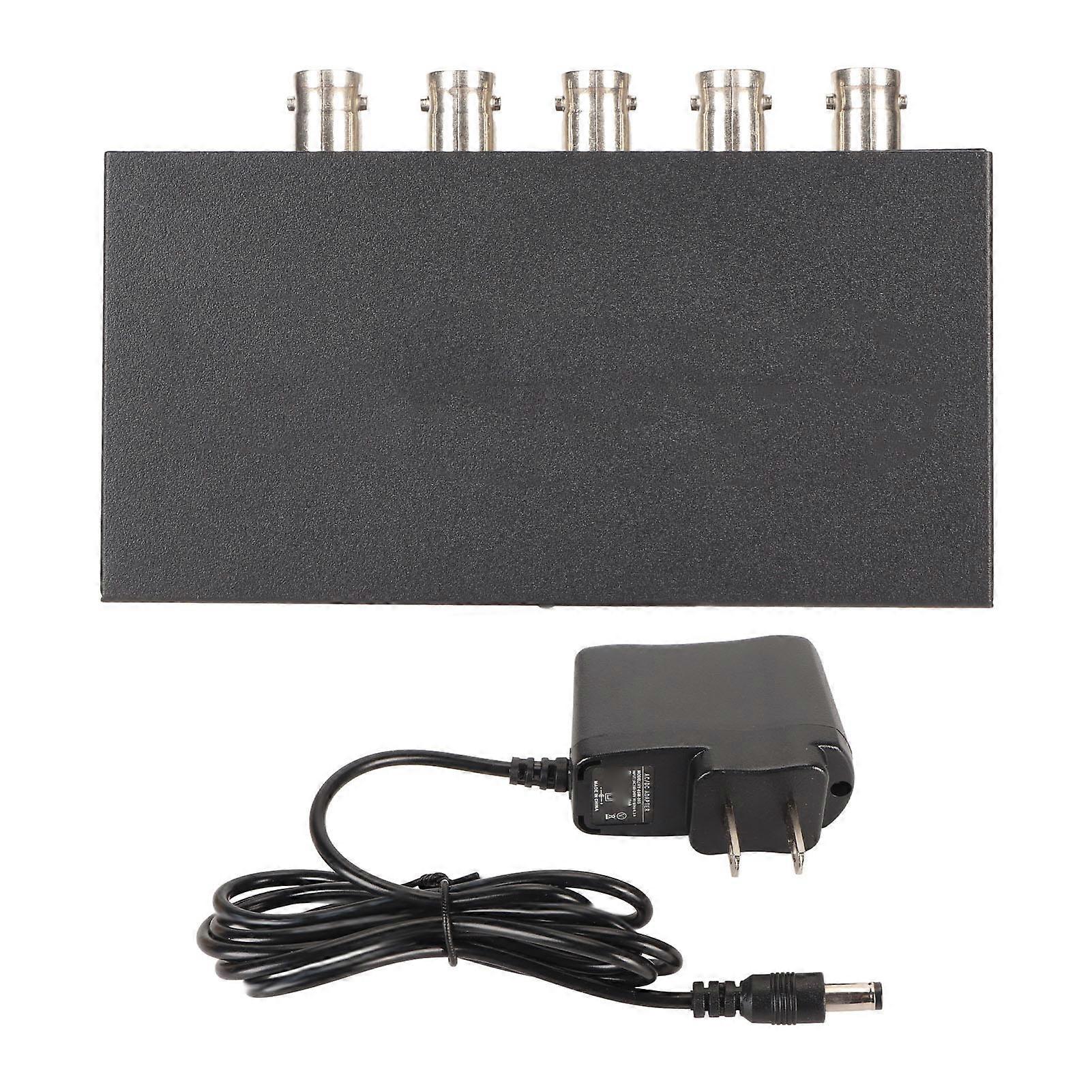 Professional 1080P SDI Splitter 1x4 for TV Stations & Security Monitoring, US Plug