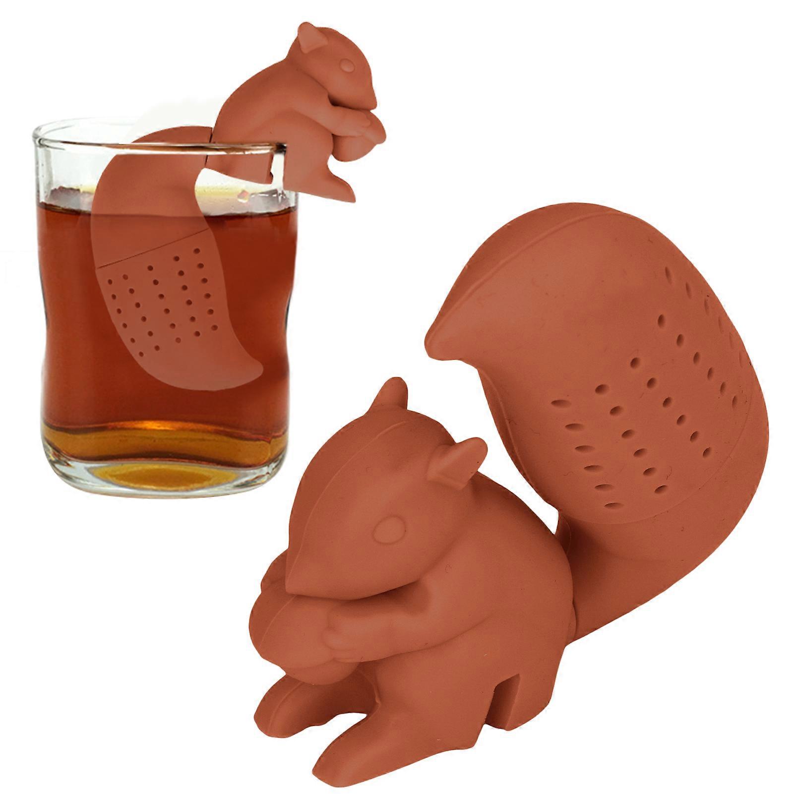 Cute Squirrel Silicone Tea Strainer Infuser Filter, 35g