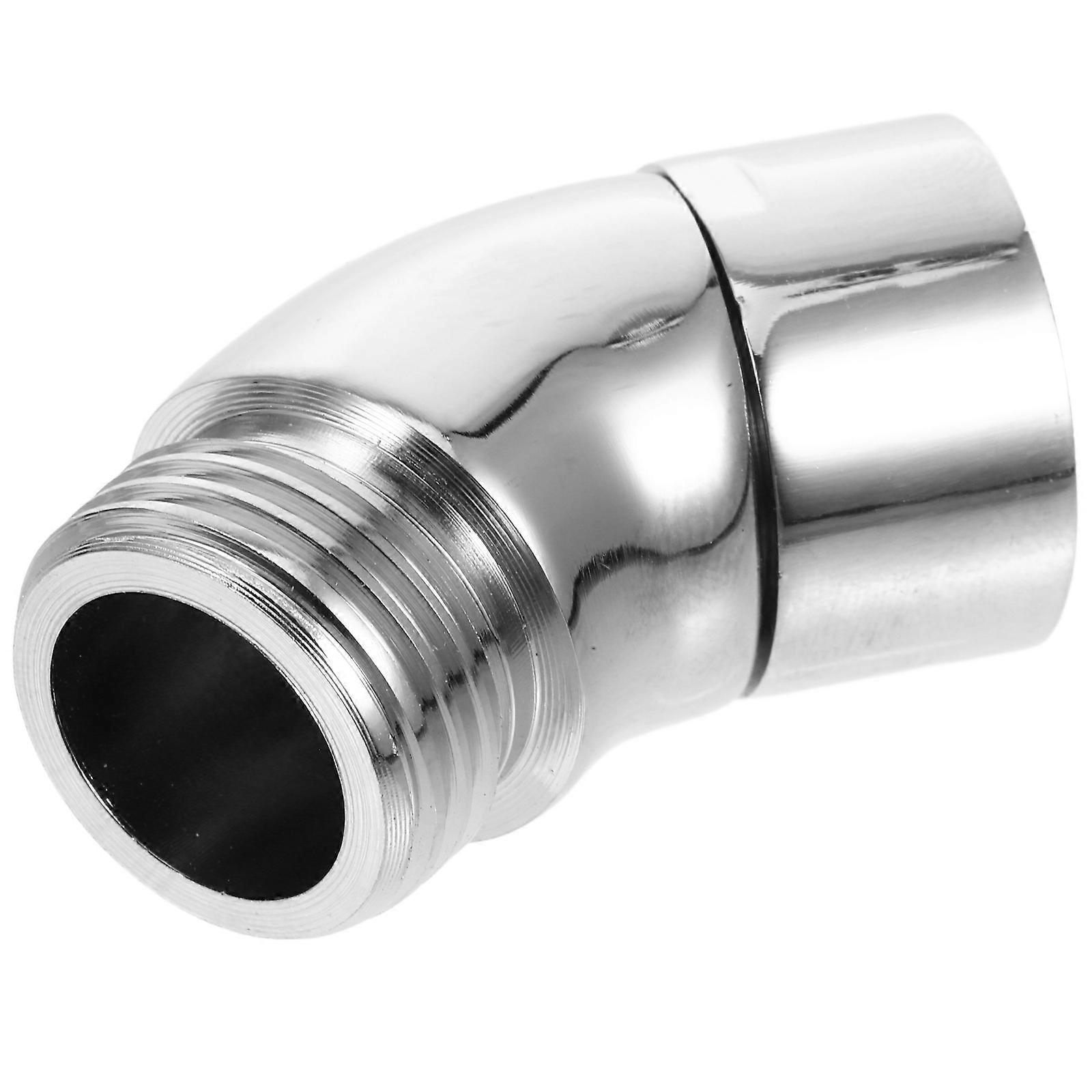 Shower Angle Adapter Copper Silver Fit for Pipe Shower Pipe Fittings