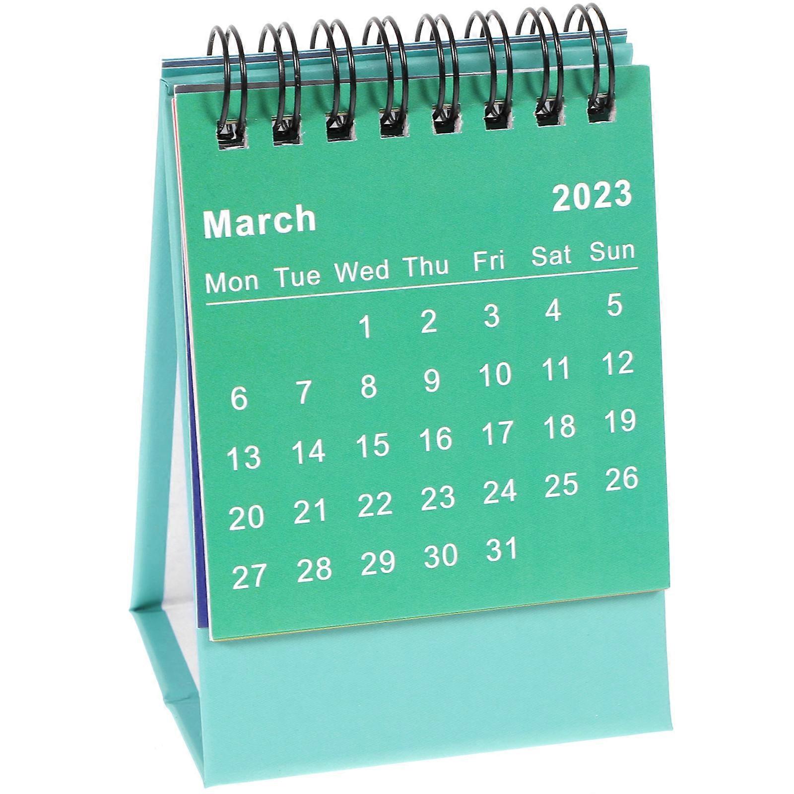 Standing Desk Calendar Office Small Calendar For Study 14X7.6CM Time Management 1Set