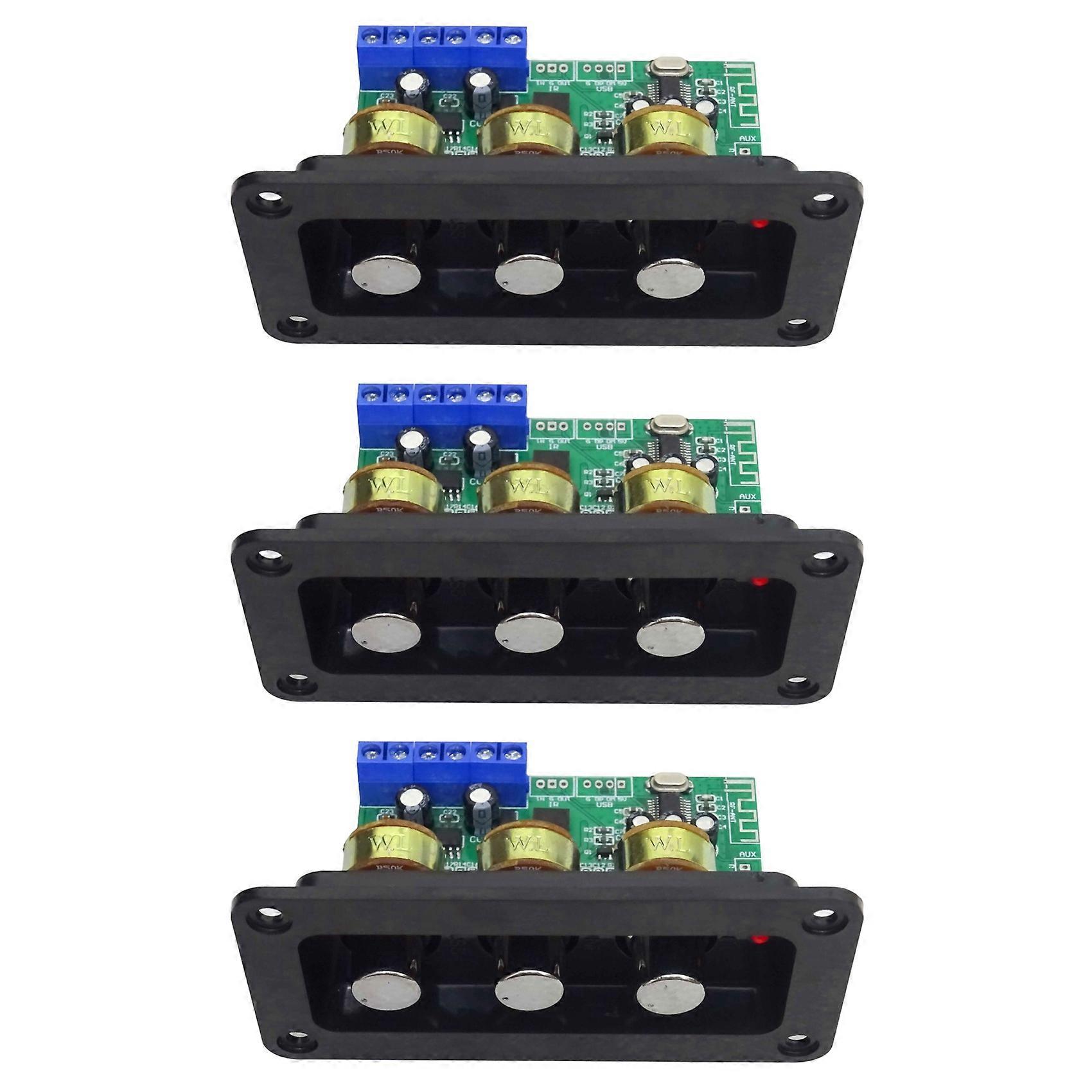 3X Bluetooth Amplifier Power Audio Board 20Wx2 Stereo Amp Sound Amplifiers AUX U Disk Decoder Treble