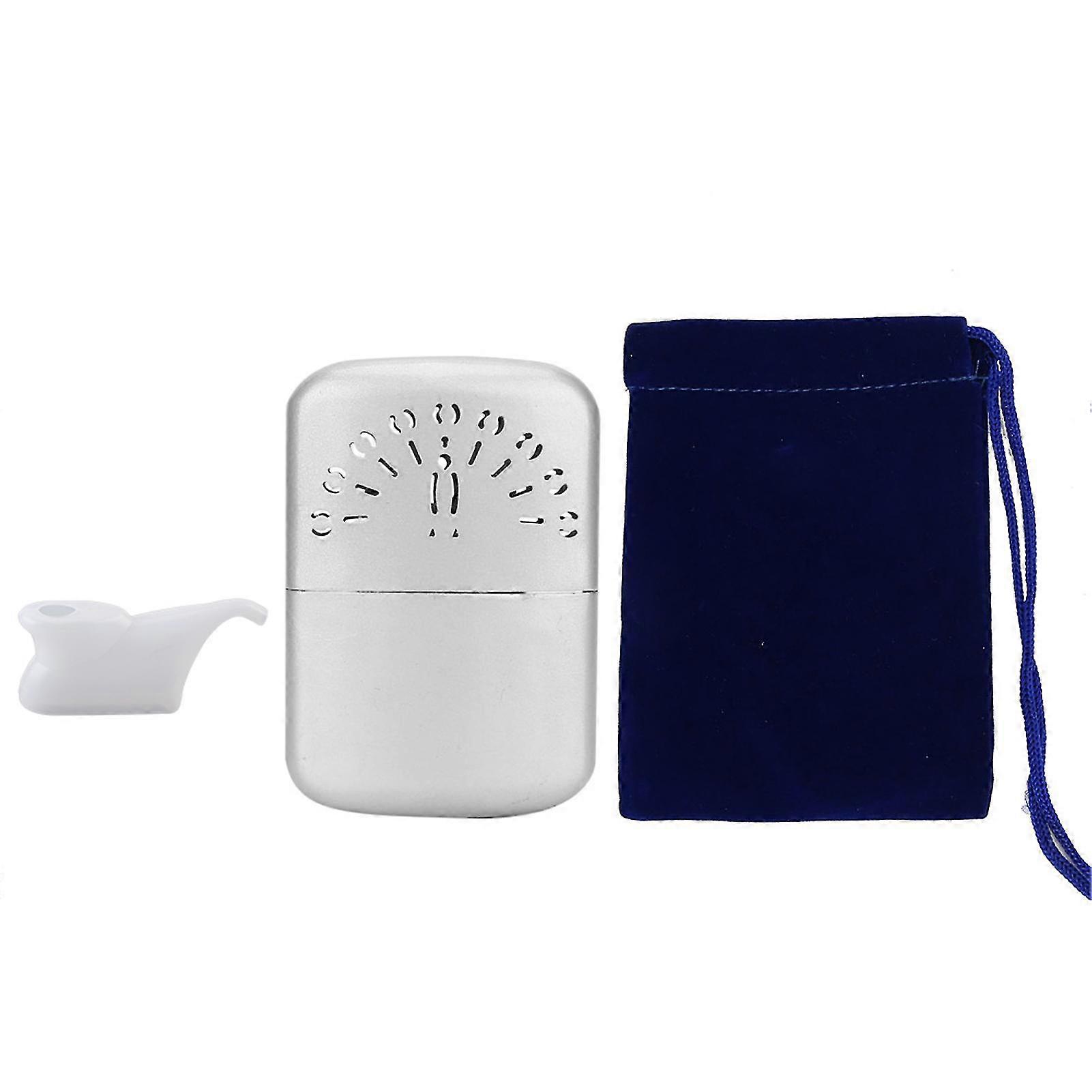 2025 Mini Silver Peacock Pattern Hand Warmer Winter Pocket Handy Hand Warmer