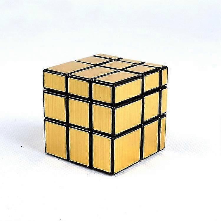 5.7cm gold and silver brushed sticker special-shaped spring mirror Rubik's cube cylindrical Rubik's cube ABS third-order skateboard Rubik's cube