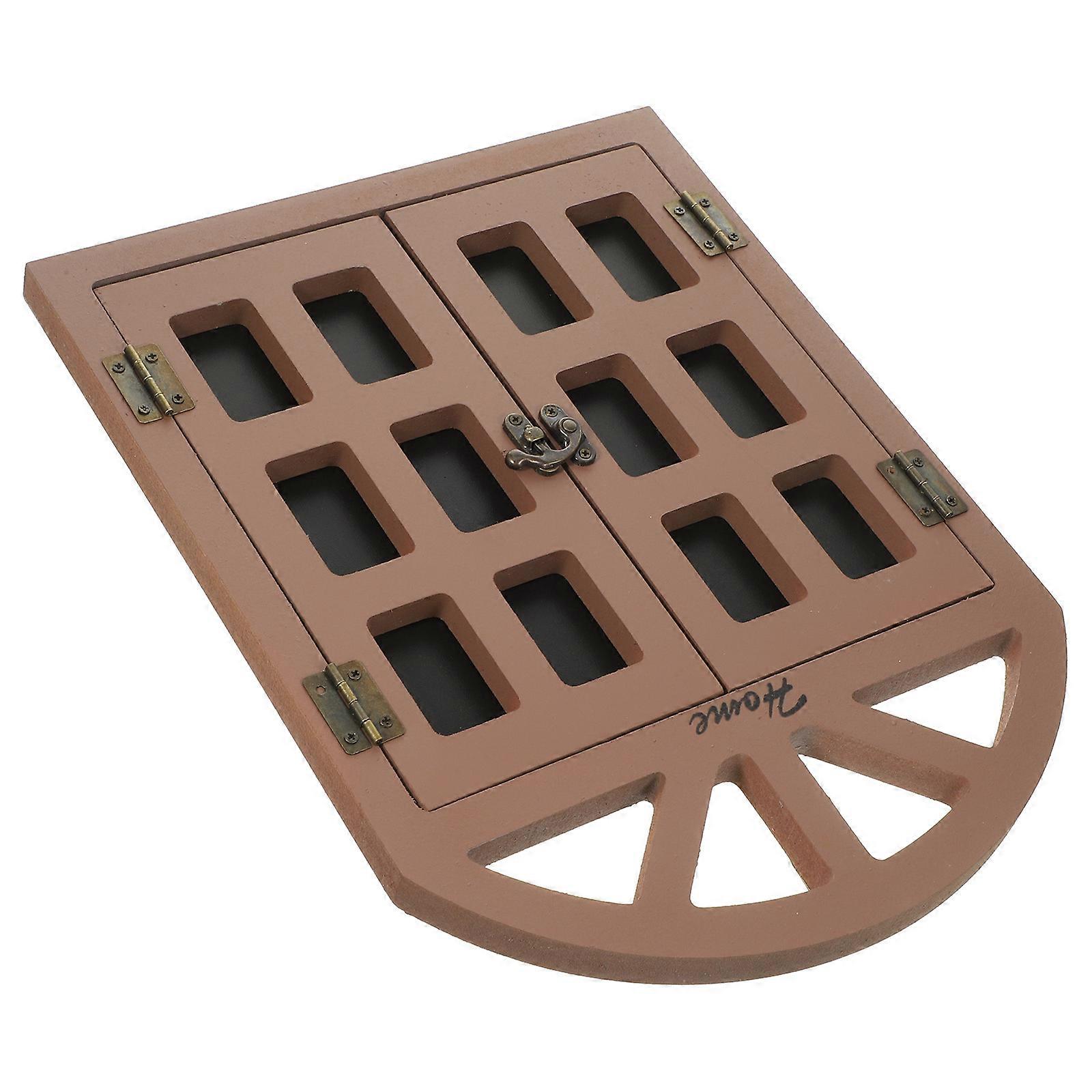 Decorative Wood Window Chalkboard For Kitchen And Garden Occasions In Rectangular Shape With 33X25.5X1.6CM Dimensions 1Pcs