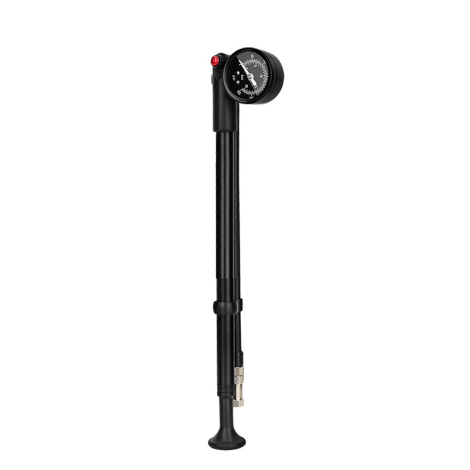 Portable Mountain Bike Shock Absorber Pumps Front Fork Pumps With Gauge 300 Psi High Pressure Easy To Use Air Isolation