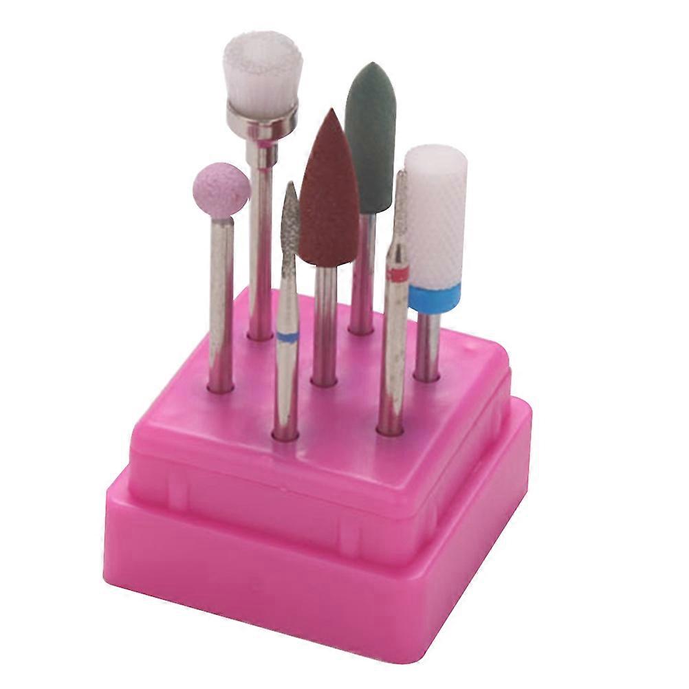 7pcs Manicure Tools Set with Durable Plastic Design for Nail Art Shop Use Assorted Color