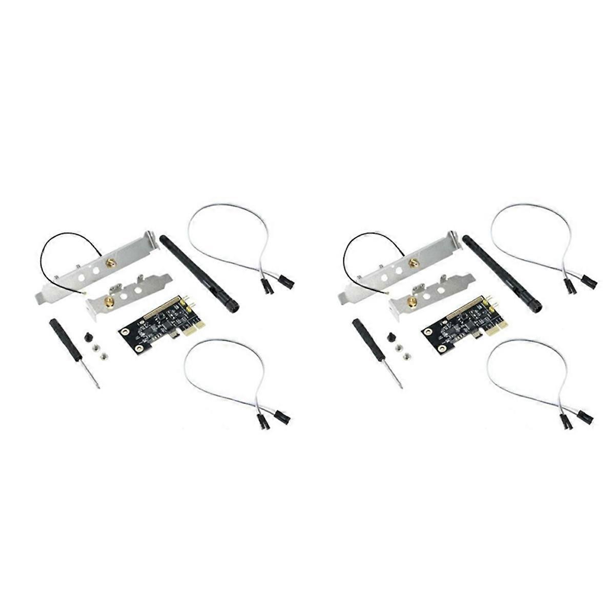 2X WiFi Wireless Smart Switch Relay Module Mini PCI-E Desktop Switch Card Restart Switch Turn On/OFF